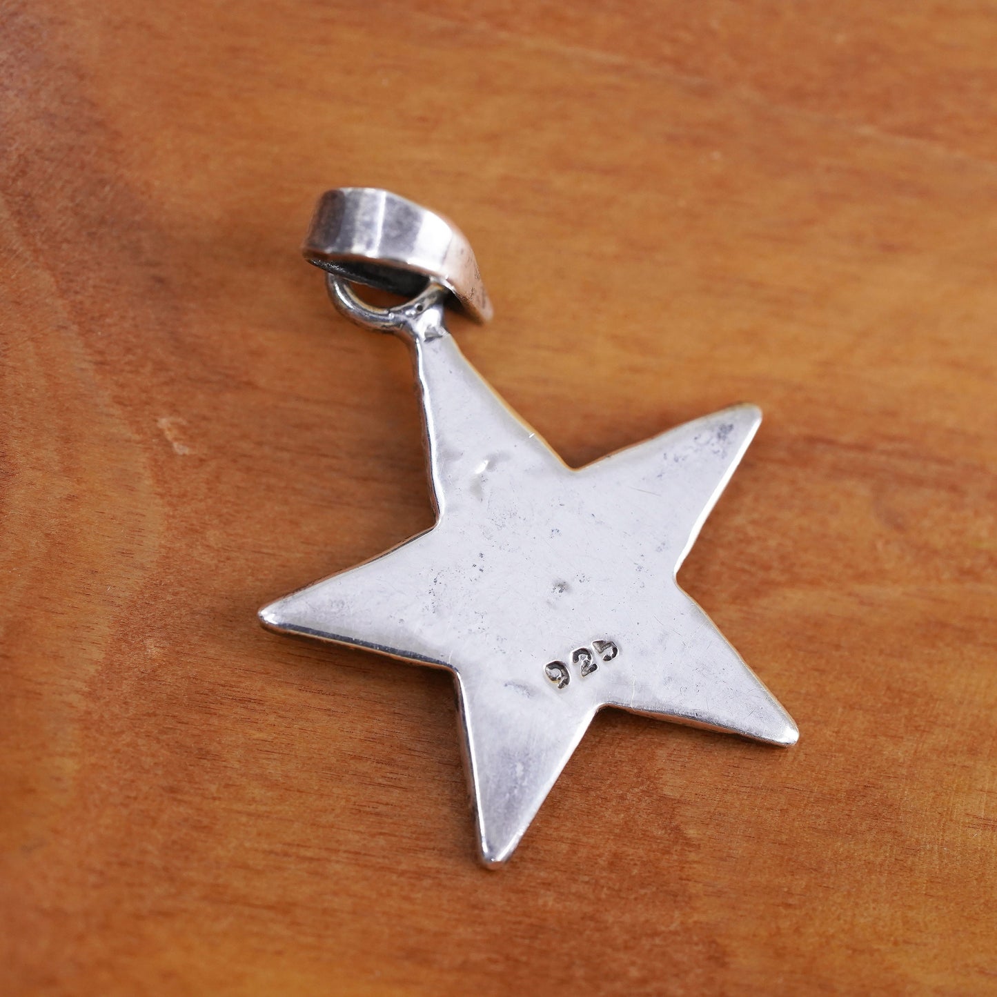 VTG southwestern sterling silver handmade pendant, 925 star, starfish, unique