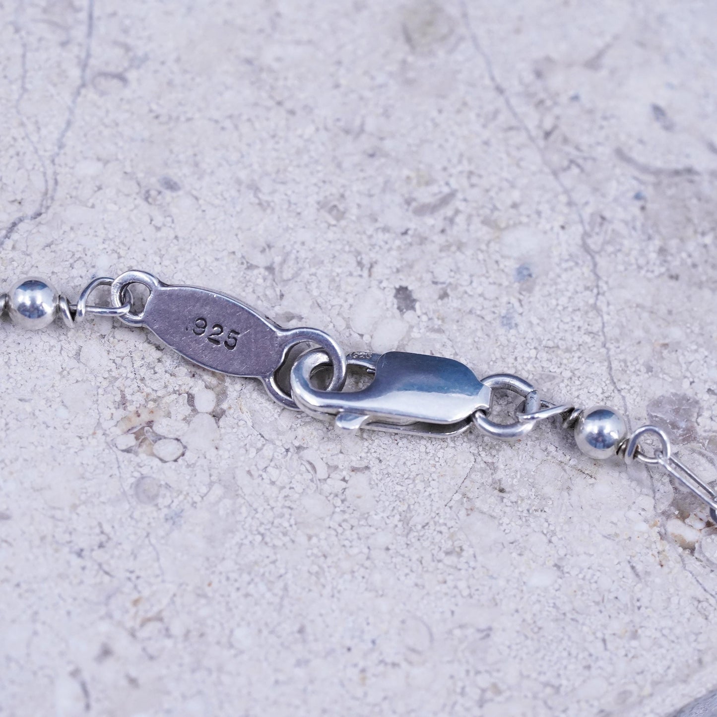 16” Sterling 925 silver handmade necklace, elongated chain with Scorpio pendant