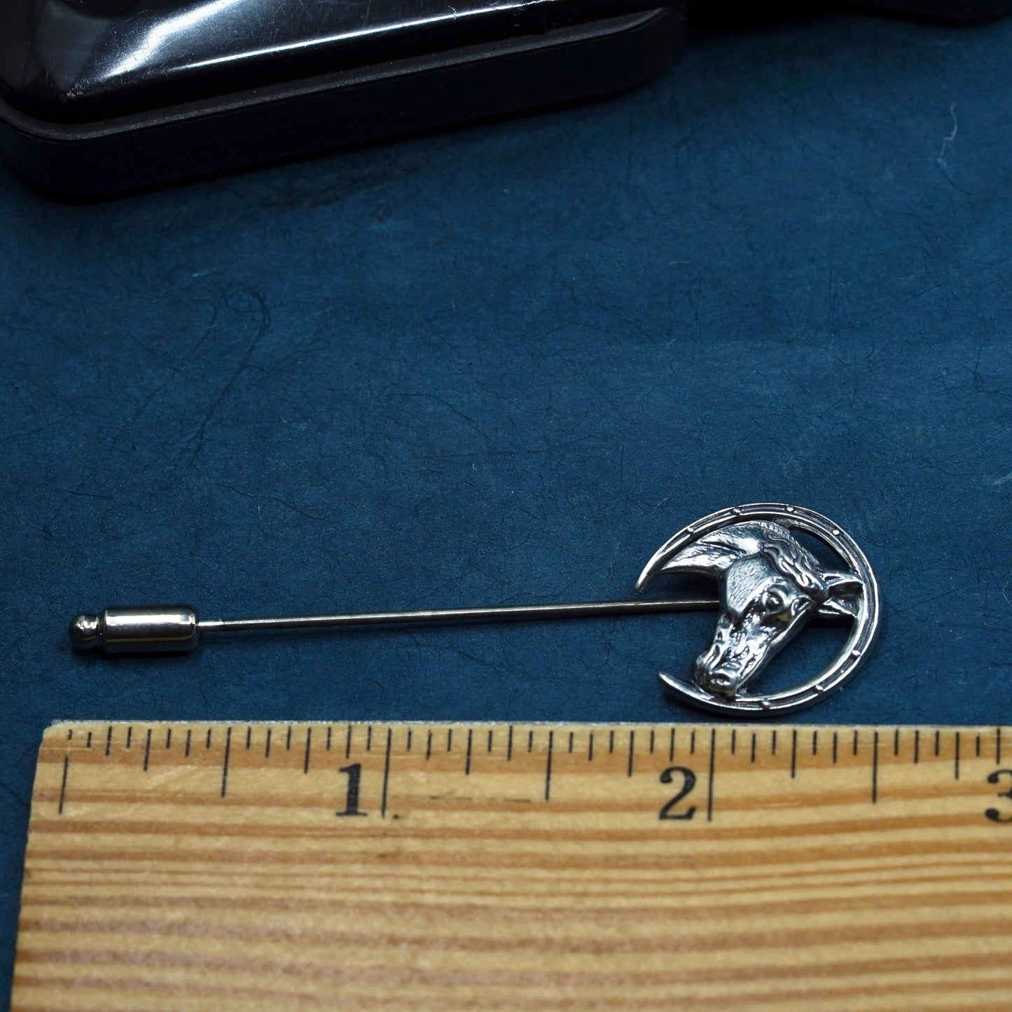 Vintage Sterling silver handmade brooch, 925 Horse pony pin