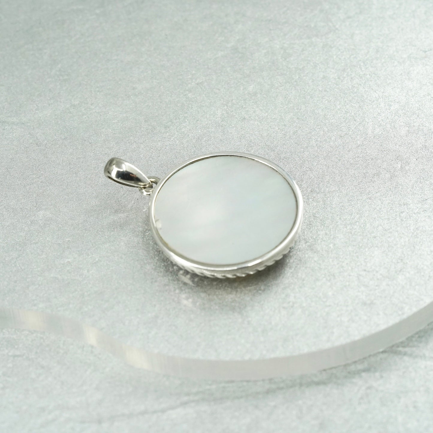 handmade sterling 925 silver filigree family tree pendant with mother of pearl