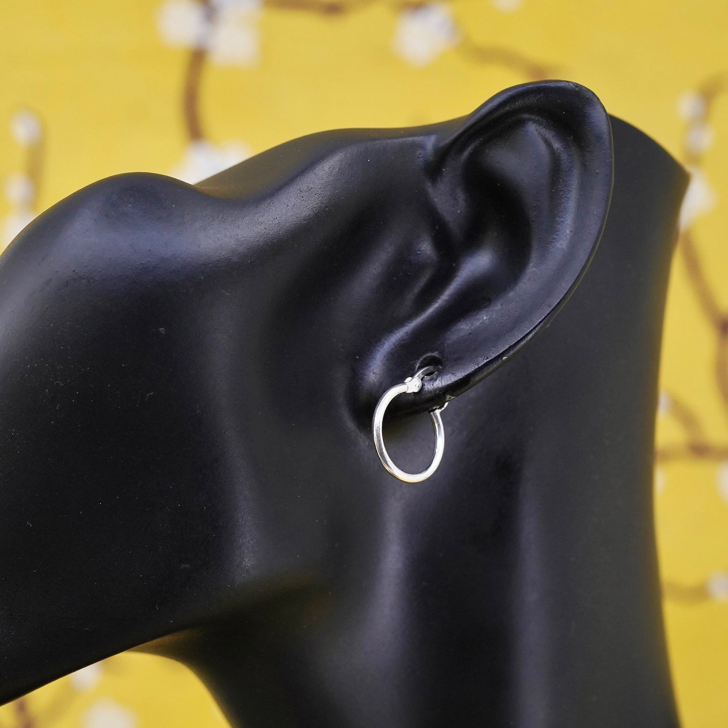 0.5”, Vintage Sterling 925 silver handmade earrings, 925 hoops