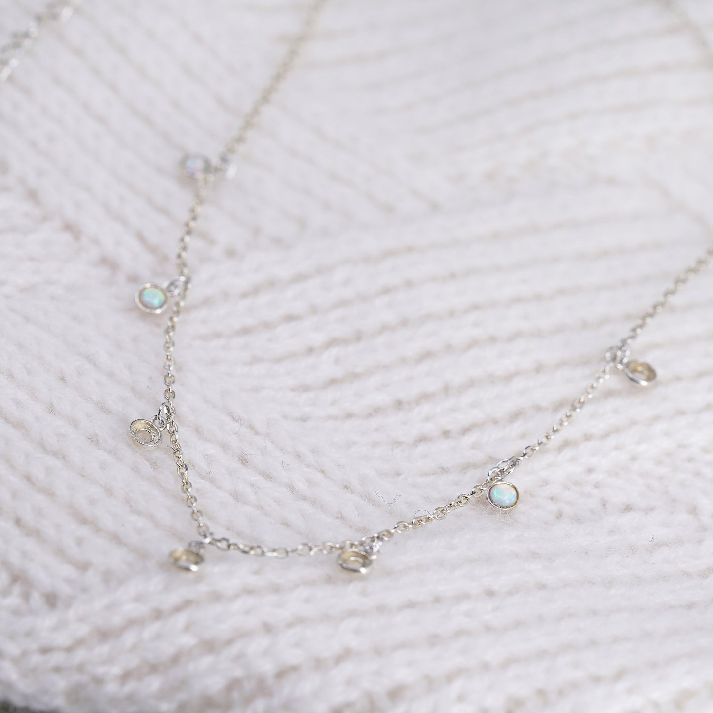 12+4”, Vintage vermeil gold over sterling silver circle chain necklace with cz