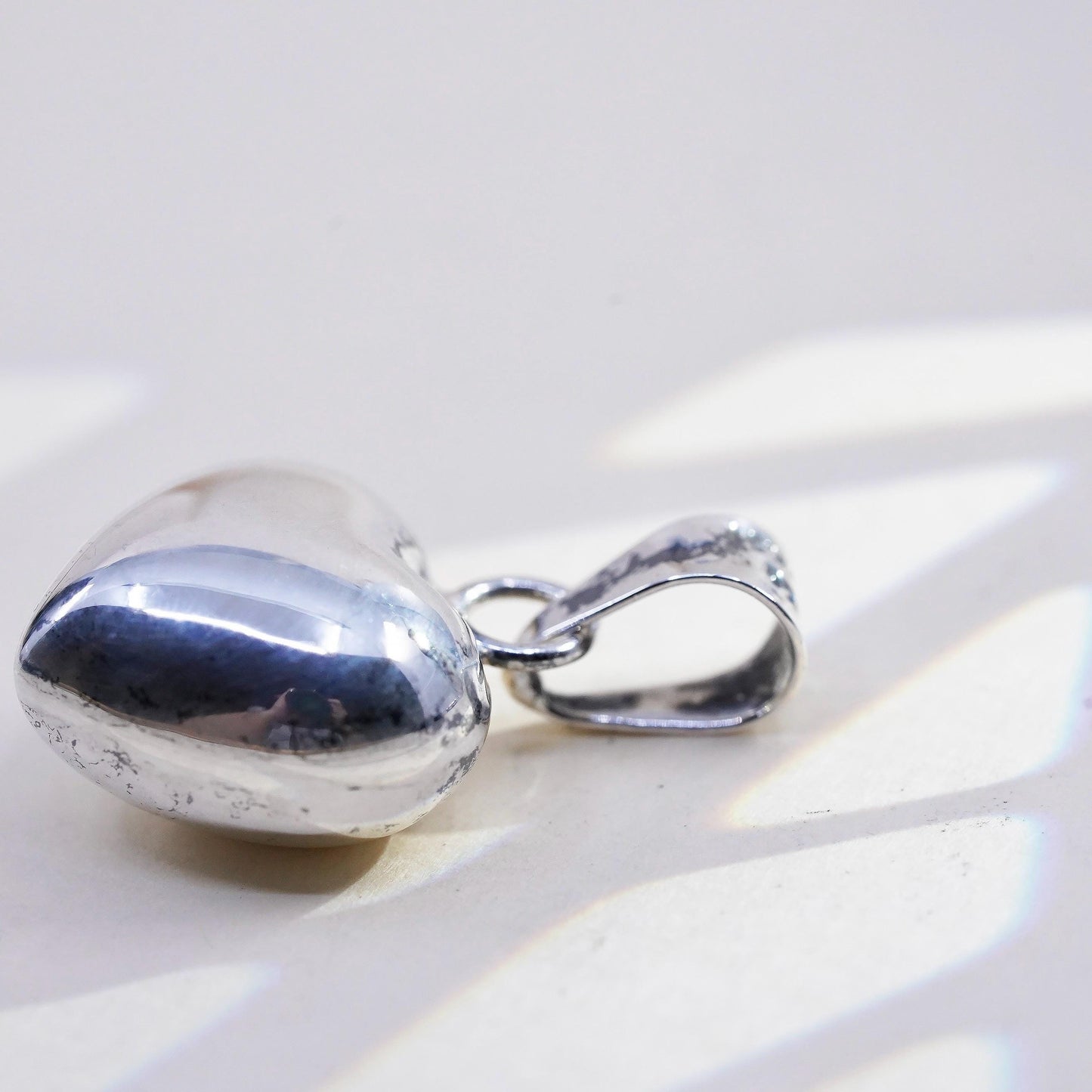VTG Mexican Sterling silver high polished harmony ball, 925 heart bell, chime