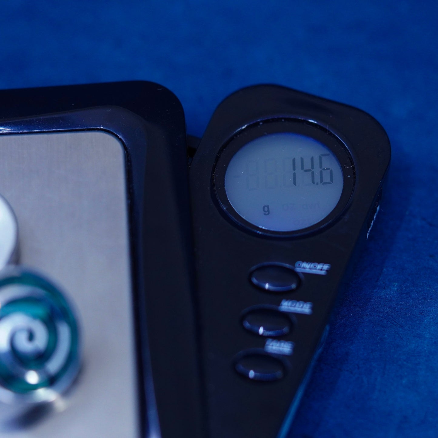 Mexico Sterling silver earrings, 925 circle spiral studs with malachite inlay