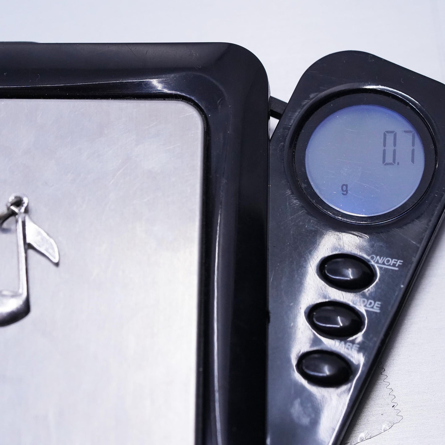 Vintage Sterling silver handmade pendant, 925 music note charm