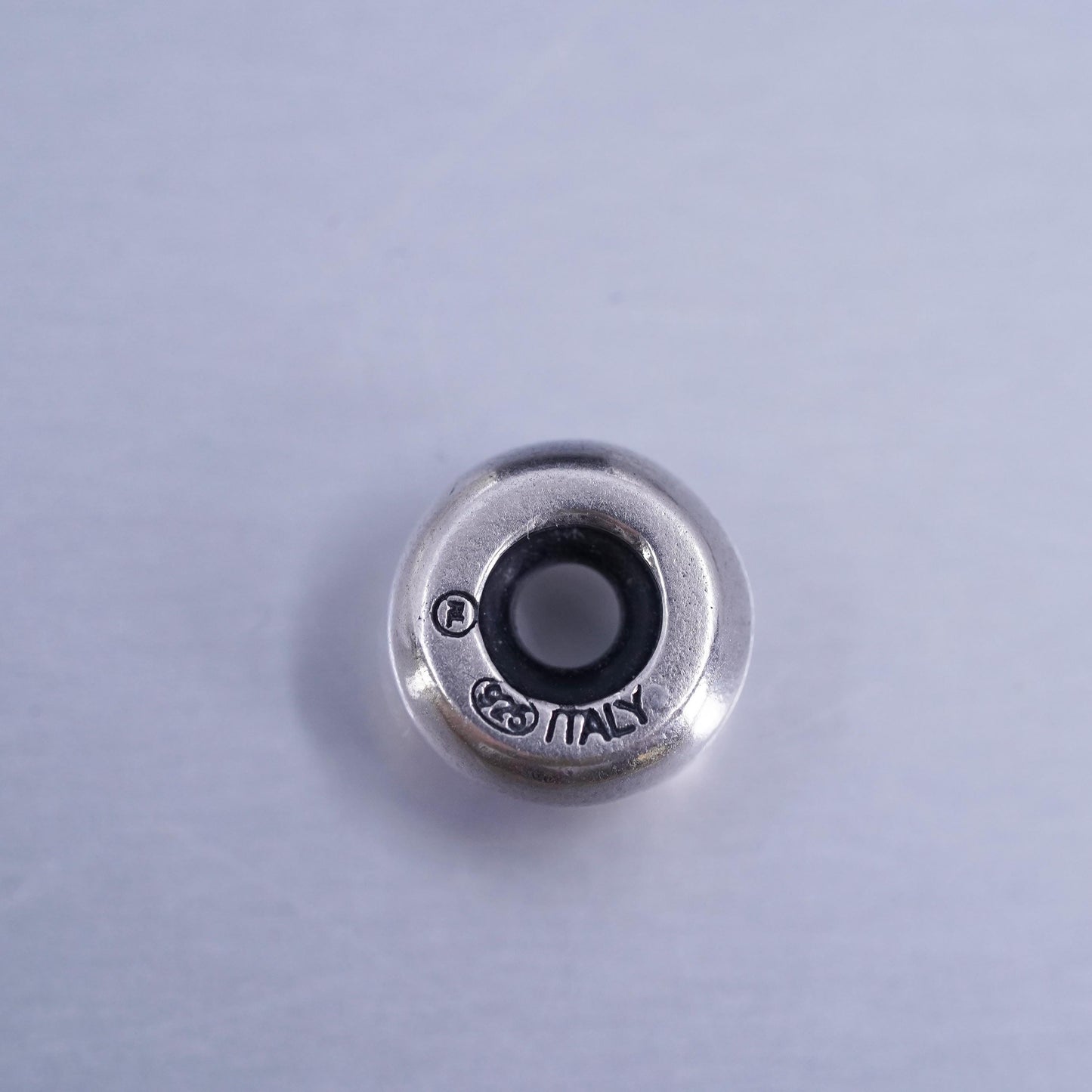 Vintage Sterling 925 silver handmade pendant, divider bead charm