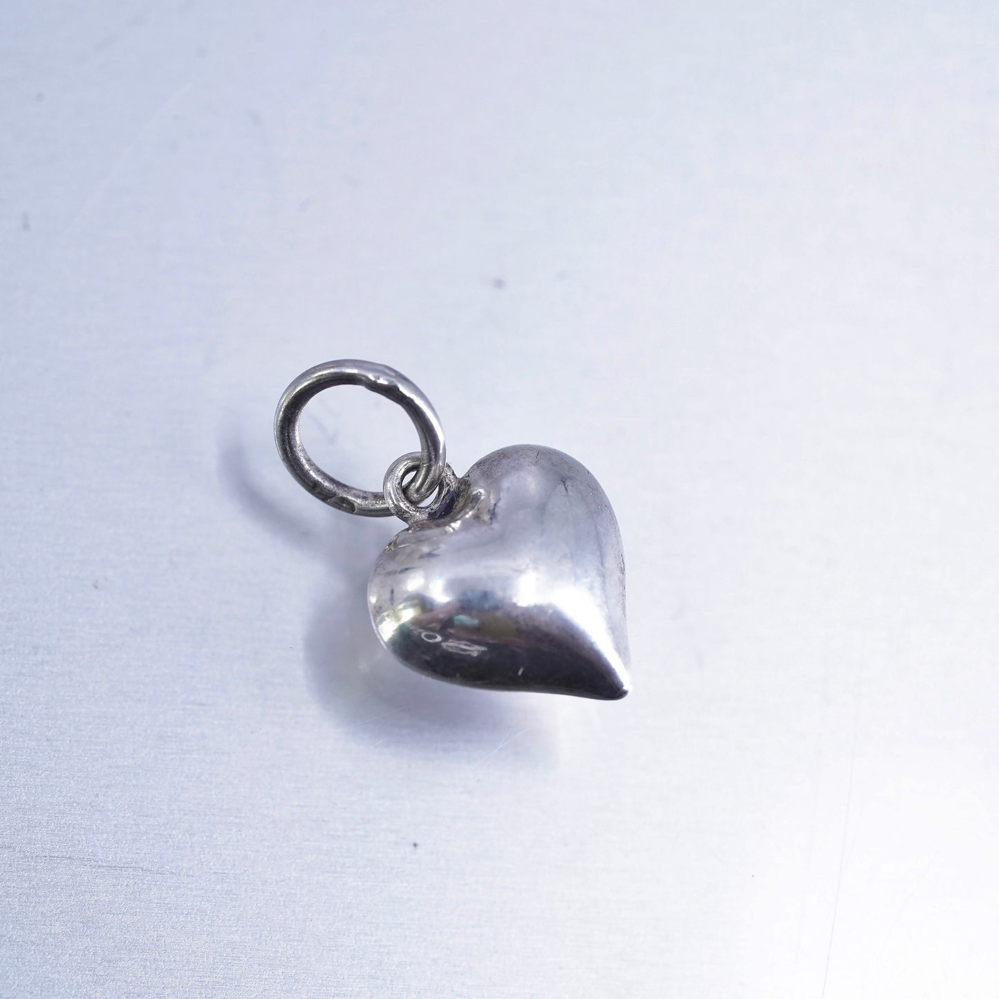 vintage sterling 925 silver heart charm pendant