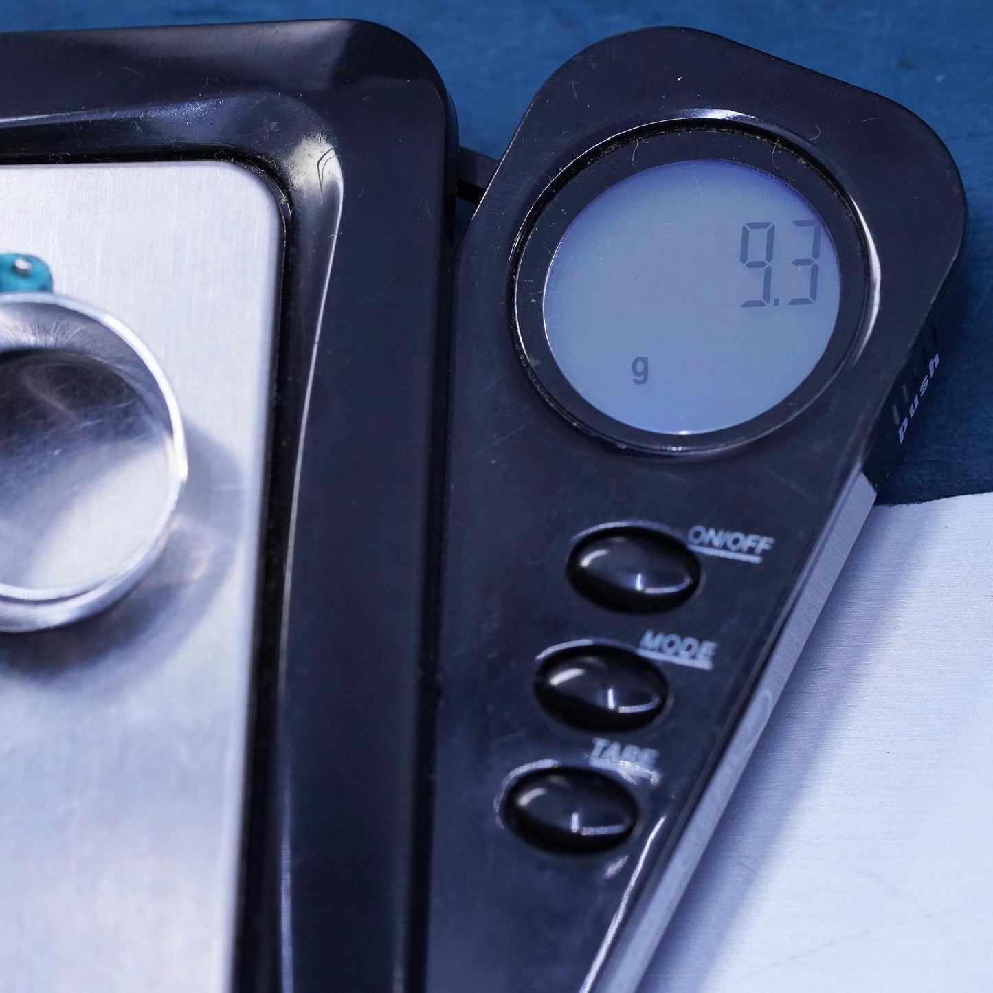 Size 7.25, Sterling 925 silver ring, Native American, southwestern turquoise