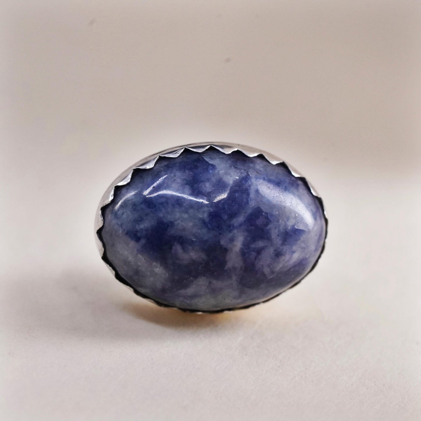 Native American Navajo single earring. Navajo Sterling 925 silver stud lapis