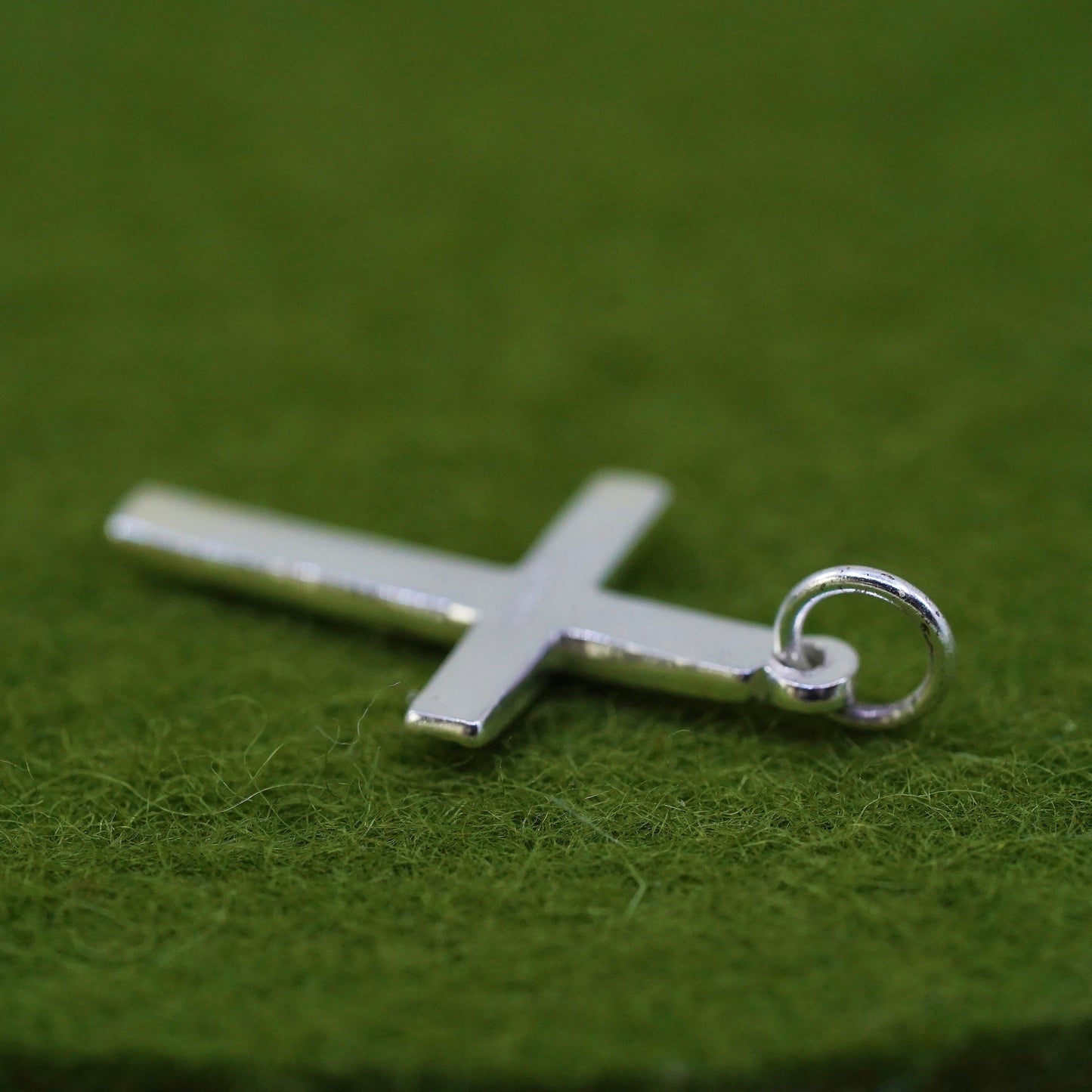 Vintage Sterling silver pendant, 925 cross charm