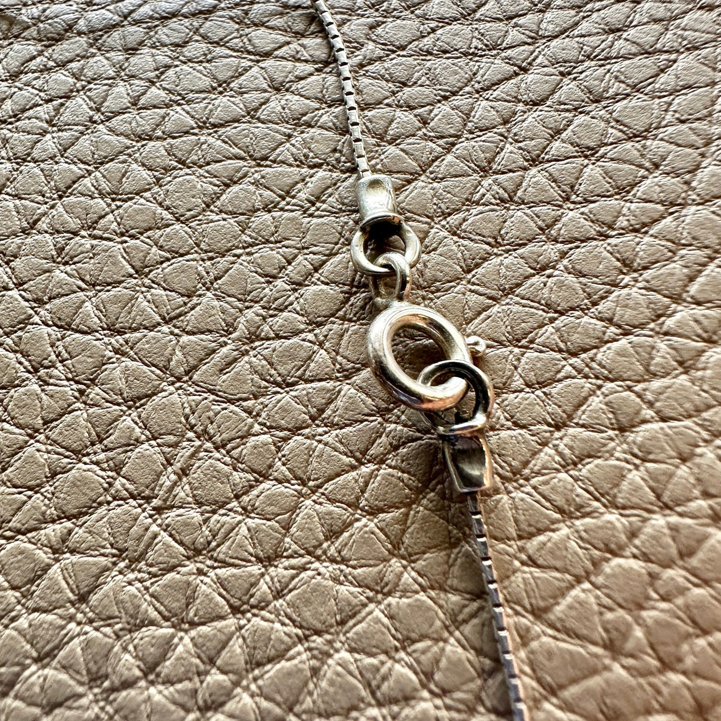 17”, Shablool Didae Sterling 925 silver necklace, snake chain opal pendant