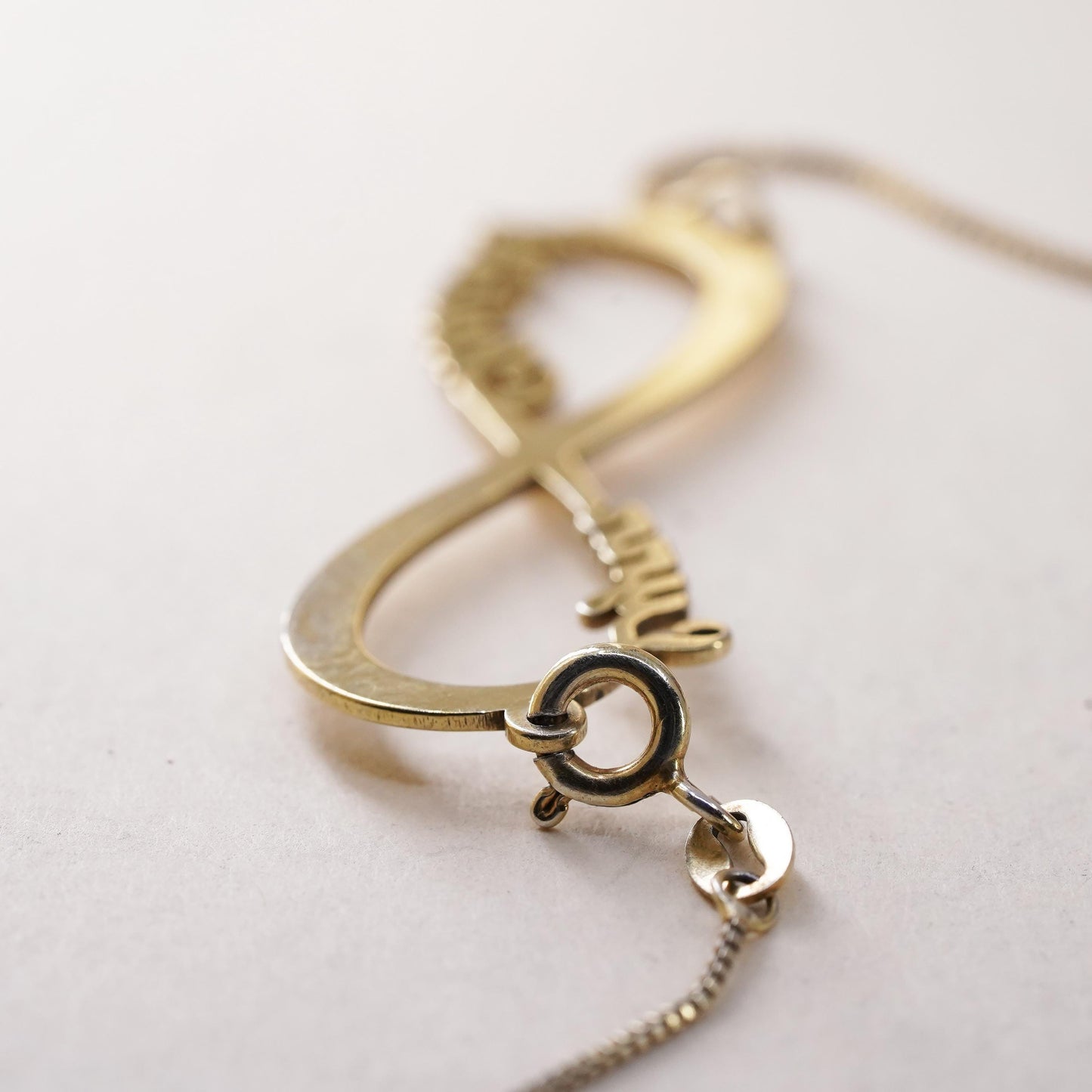 9.75”, VTG vermeil gold sterling silver bracelet, 925 box name "Lynn Christy"