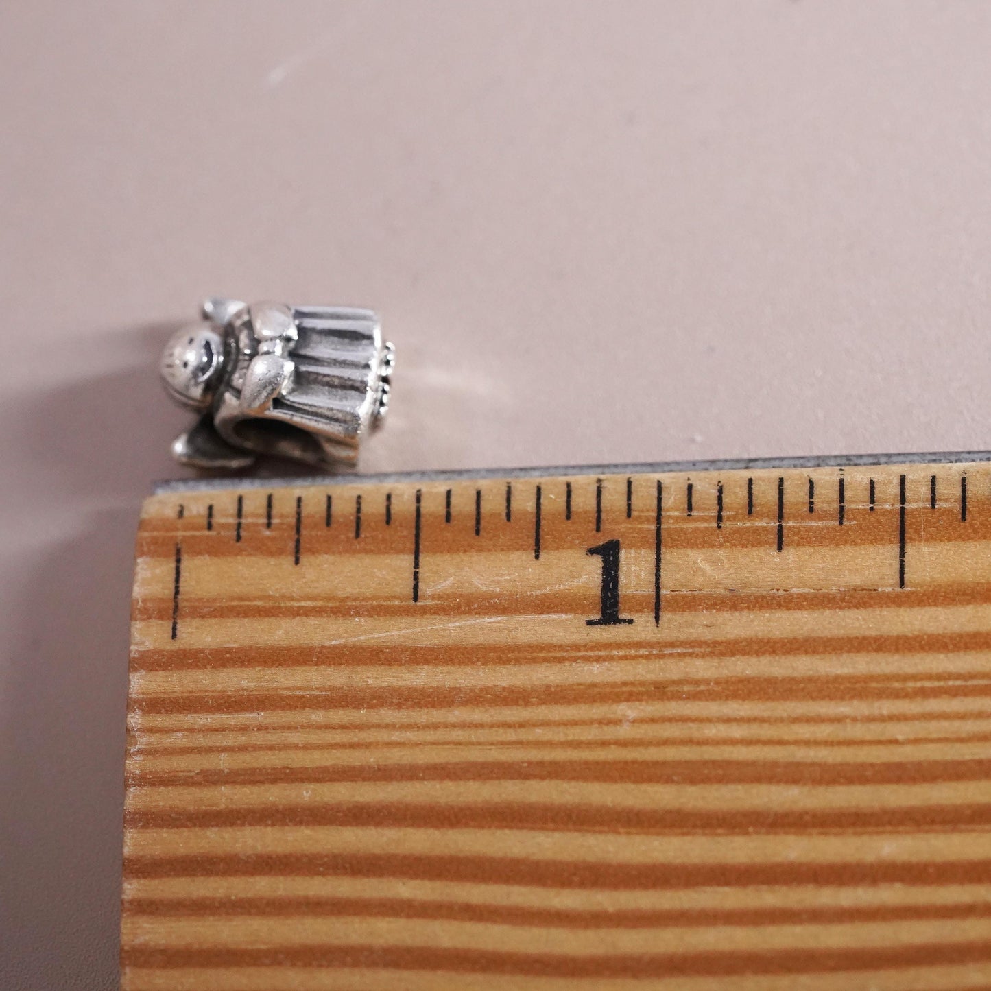 Vintage ALE sterling sterling silver handmade pendant, 925 angel bead charm