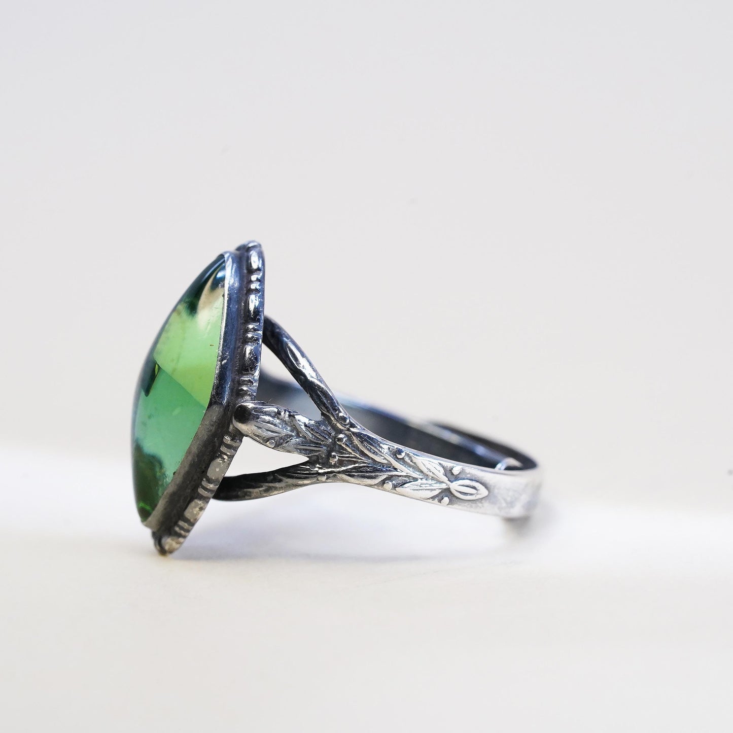 Size adjustable, England oxidized 925 sterling silver wrap ring butterfly wing