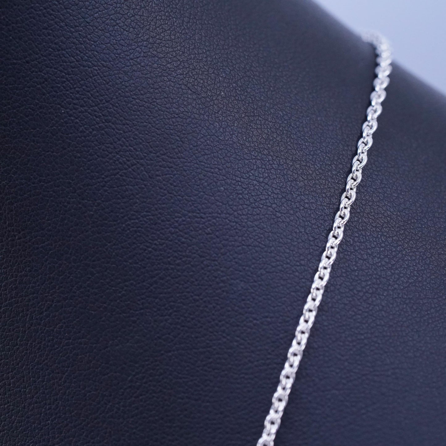 24” 2mm, vintage Pandora ALE Sterling 925 silver circle chain necklace