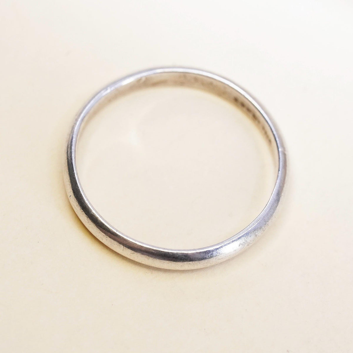 Size 6.25, VTG southwestern Shube sterling silver ring, 925 thin stackable band