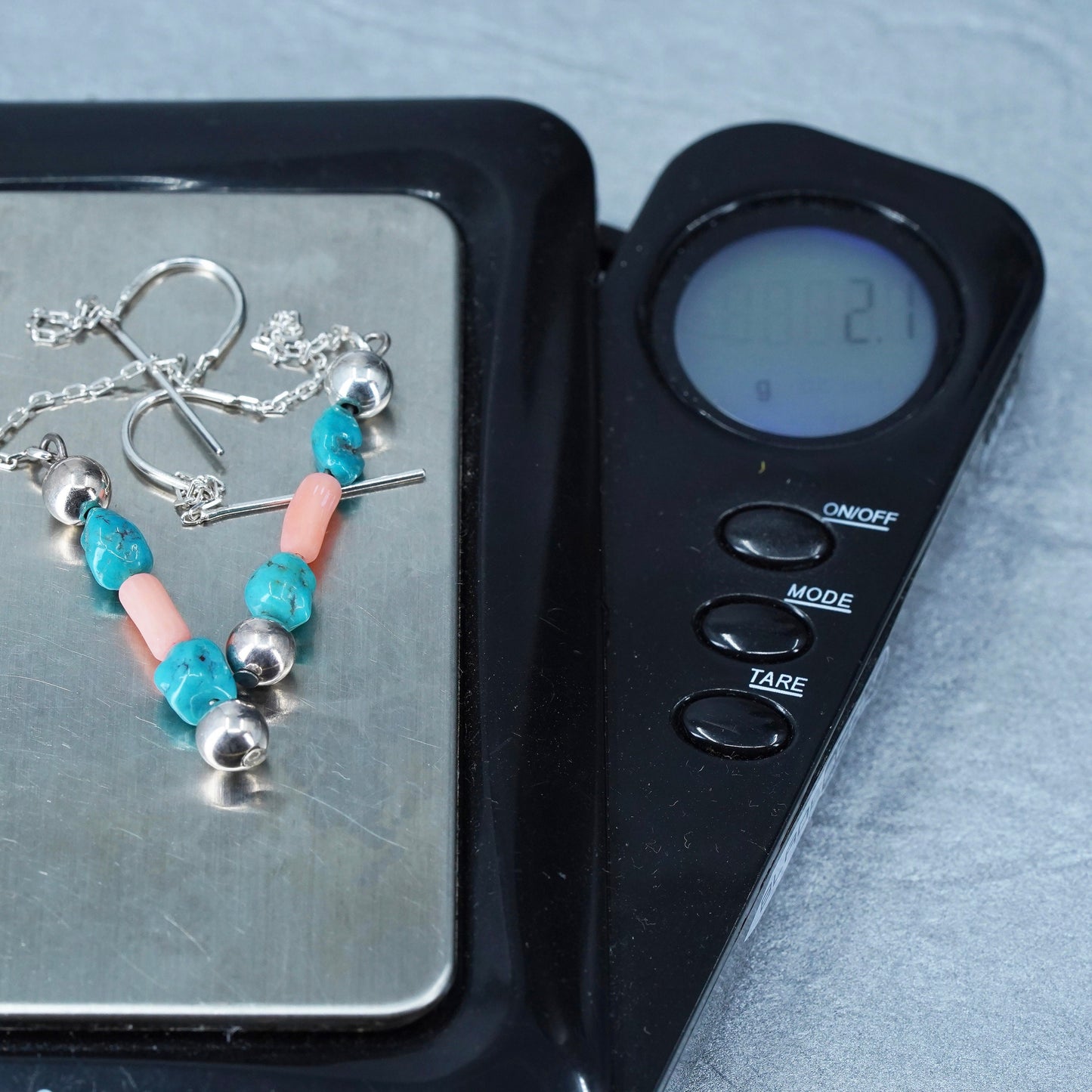 Vintage Native American Navajo sterling 925 silver handmade earrings turquoise