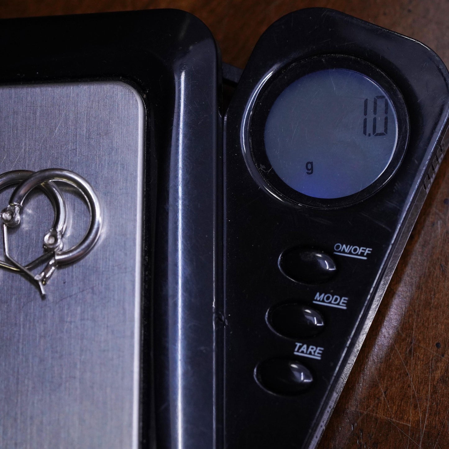 0.5”, vintage Sterling silver handmade earrings, 925 hoops