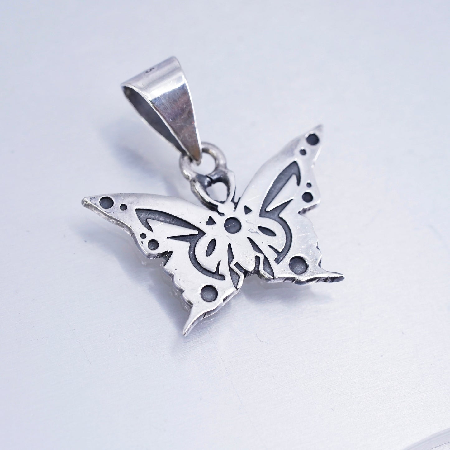 Vinatge designer Sterling 925 silver handmade simple modern 925 butterfly