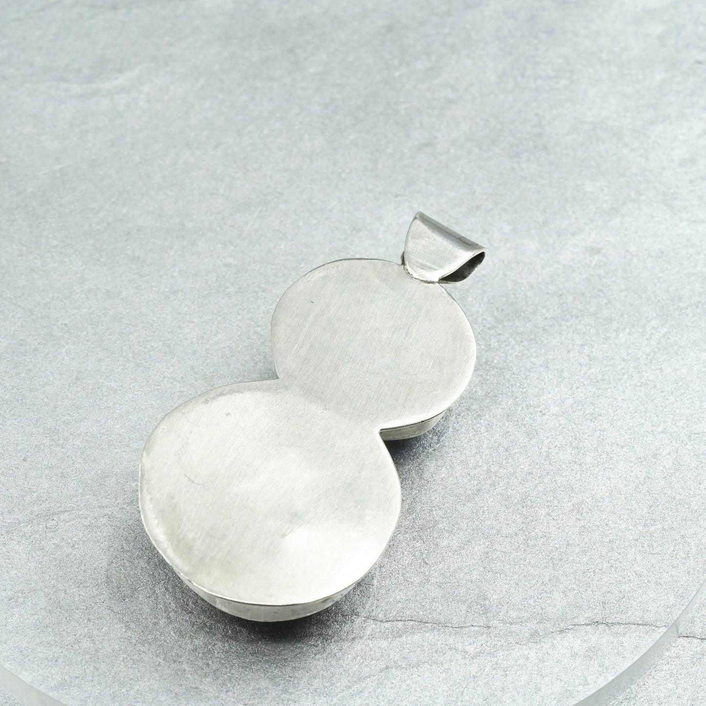 Vintage sterling 925 silver handmade pendant with rocks