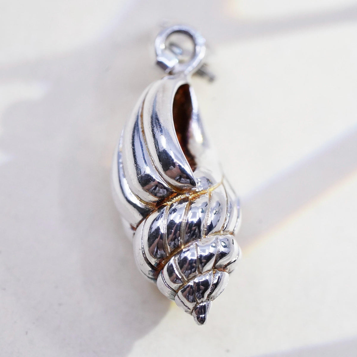 Vintage THOMAS SABO sterling silver handmade pendant, solid 925 shell charm