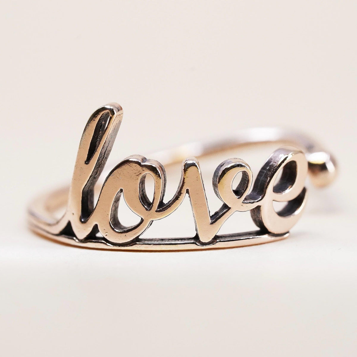 Size adjustable, Alex N Ani gold Sterling Silver 925 Love wrap Ring, Wrap Band