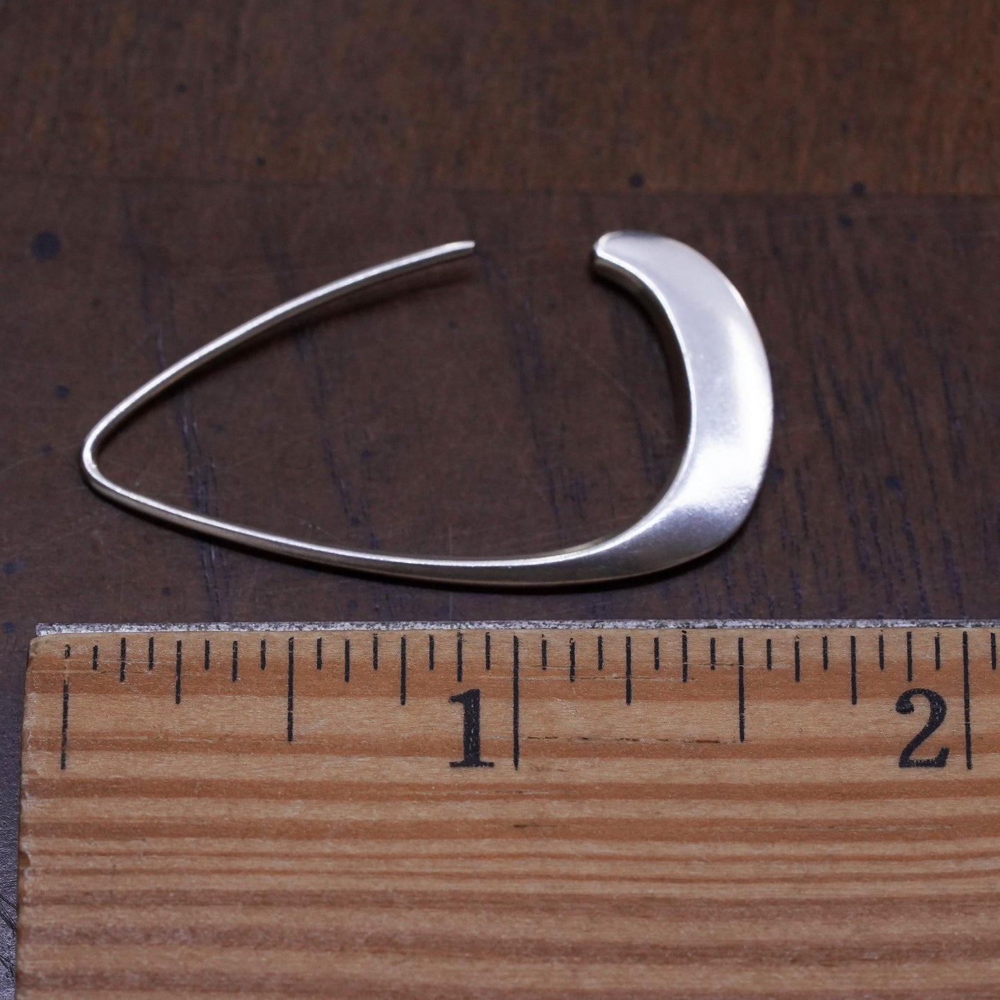 Silpada Silhouette Sterling 925 Silver Tapered Wire Open Drop single 1 earring