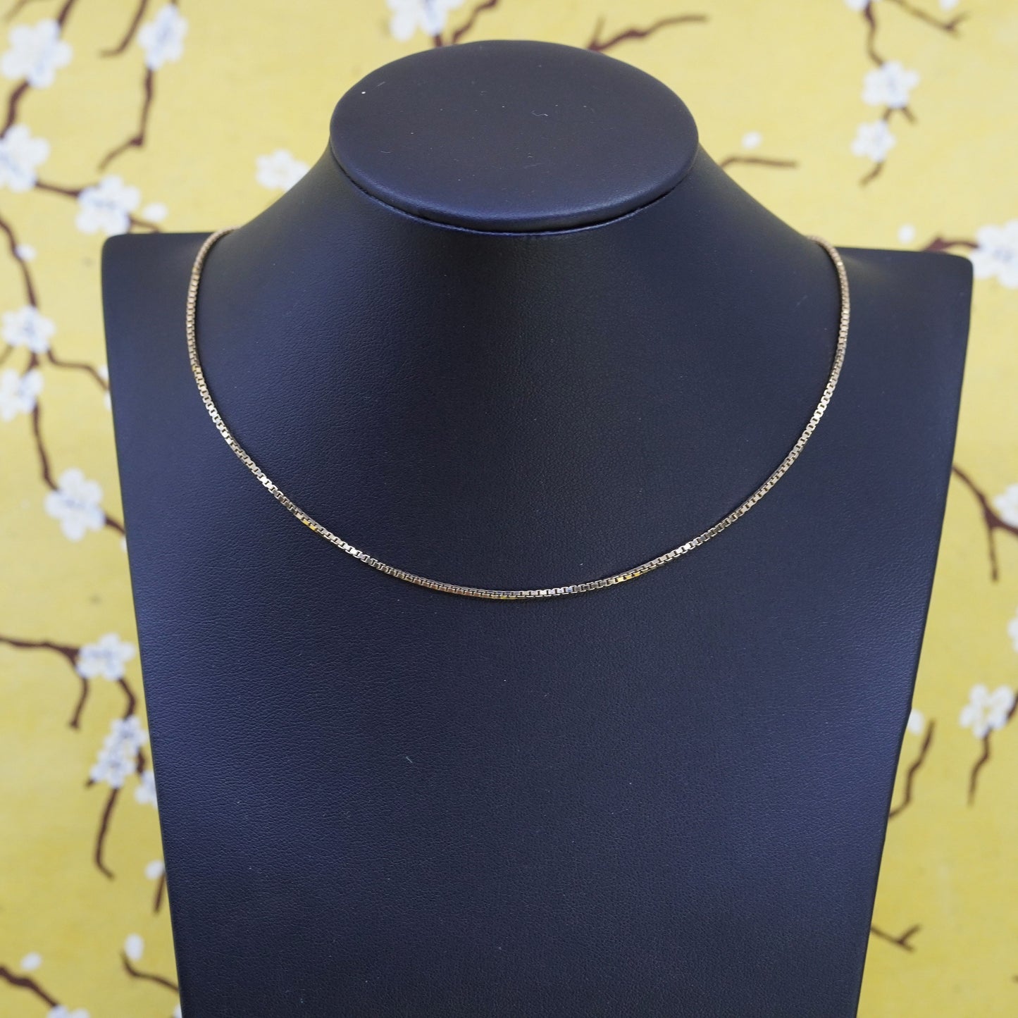 18”, 1.6mm, vintage Sterling silver necklace, Italy 925 rope chain