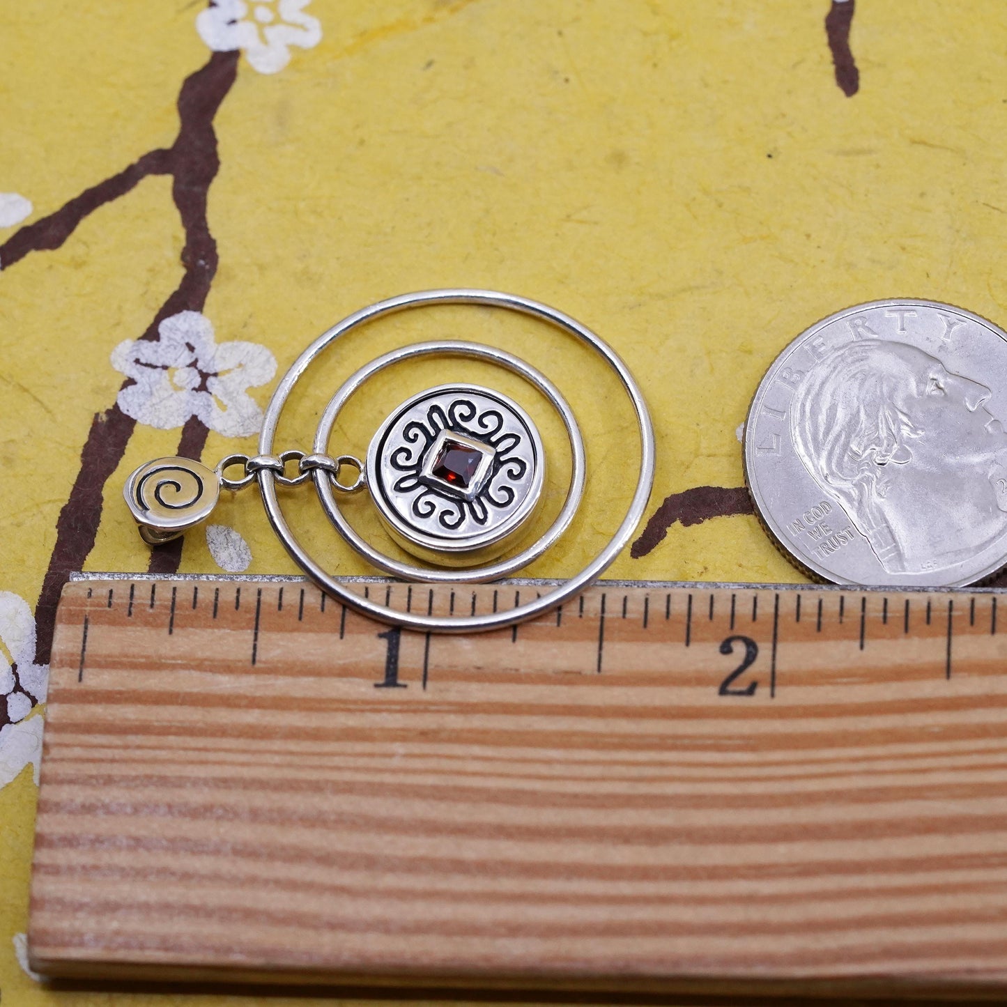 Kameleon jewel pops sterling silver 925 interchangeable multi circle pendant