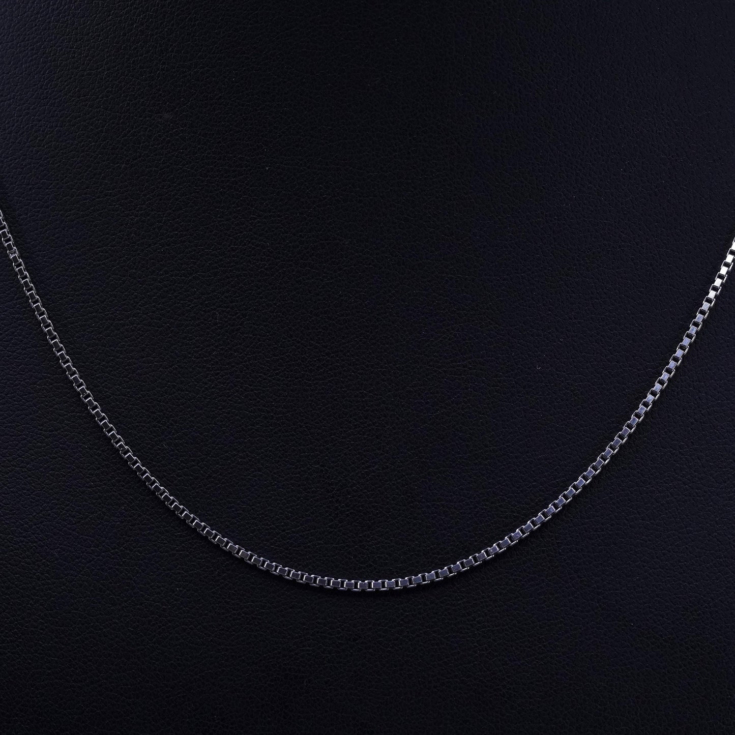 18” 1.4mm, vintage Italian 925 silver box chain necklace
