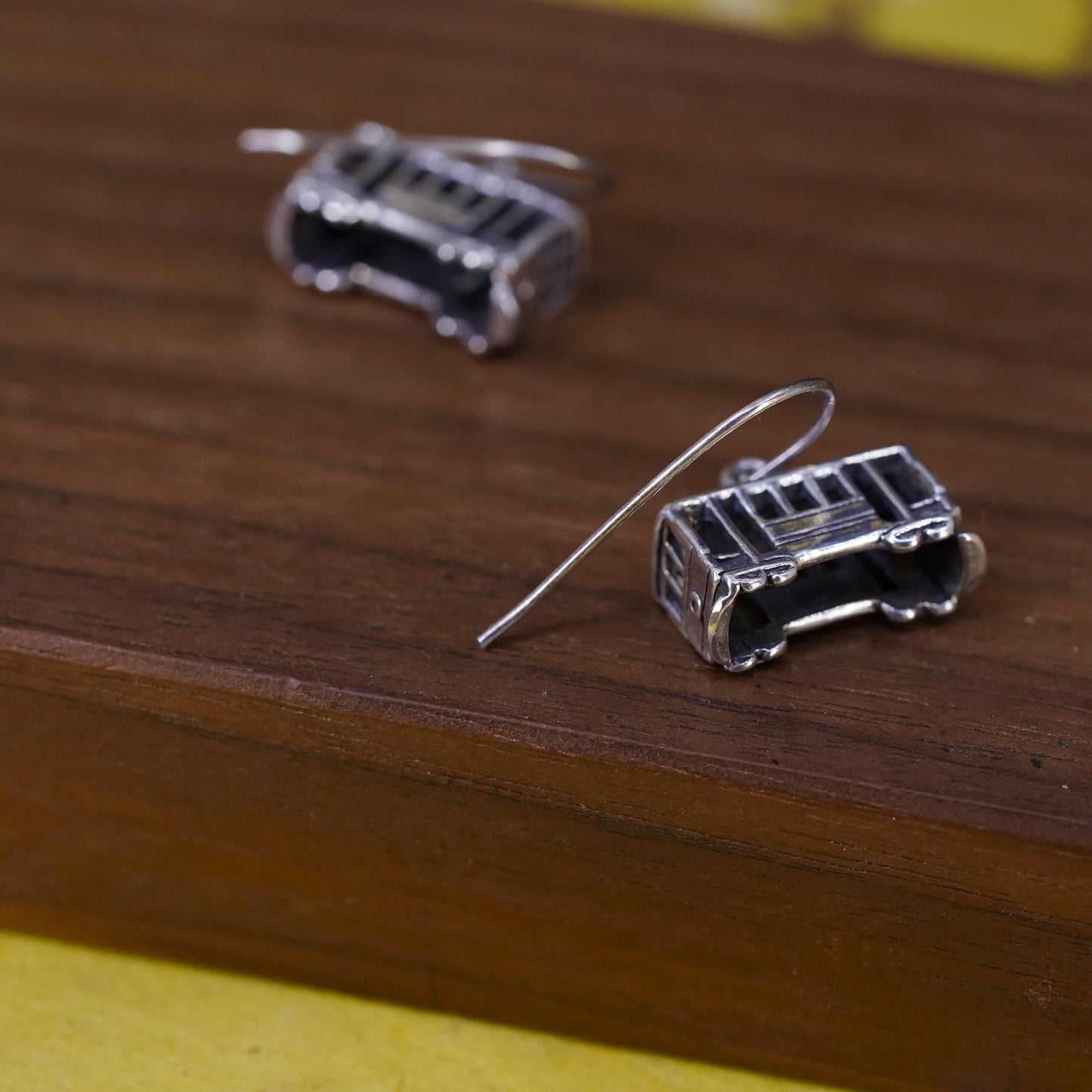 Sterling 925 Silver Cable Car Earrings | Tram Trolley charms | Travel Lover