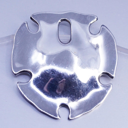 Robert Lee Morris RLM Studio Sterling Silver Sand Dollar Pendant, 925 Sea Shell