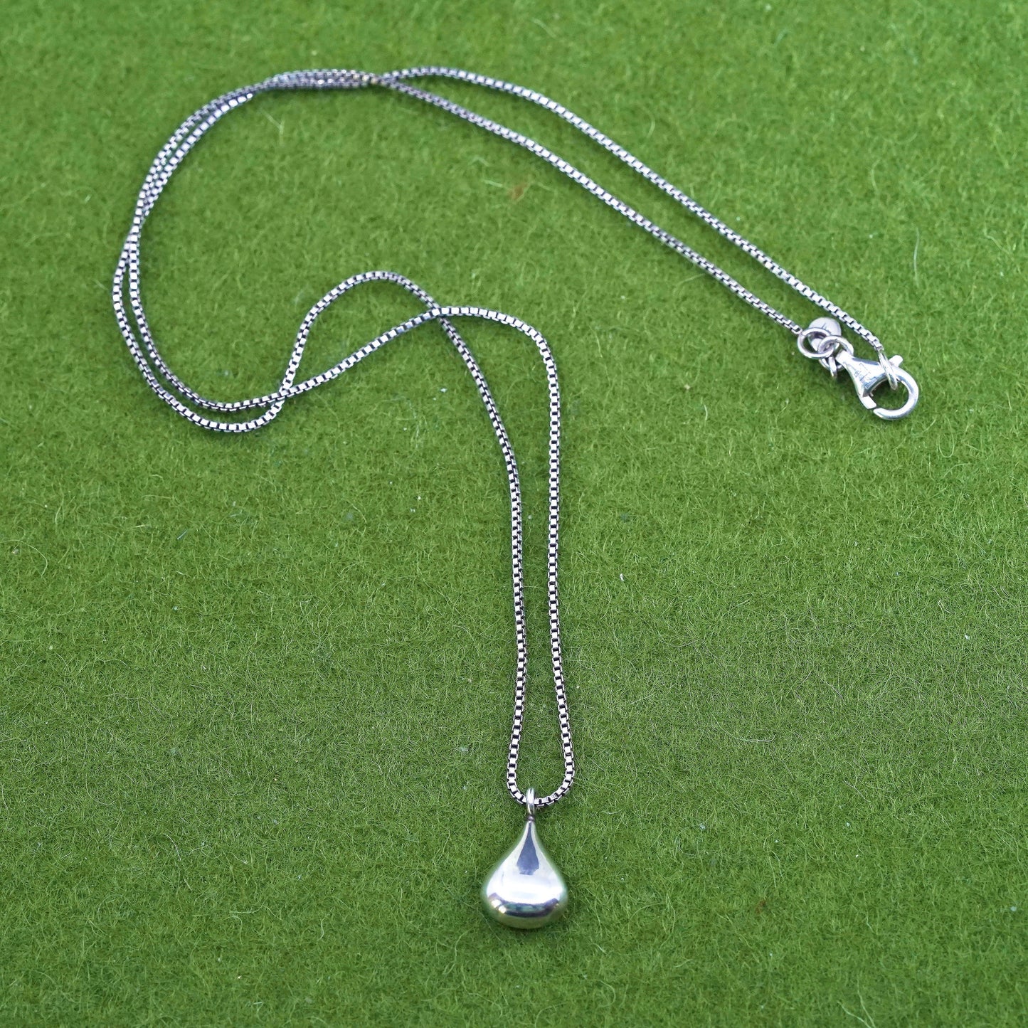 16”, Silpada Sterling Silver 925 Perfect Pair Teardrop Pendant Necklace N2716