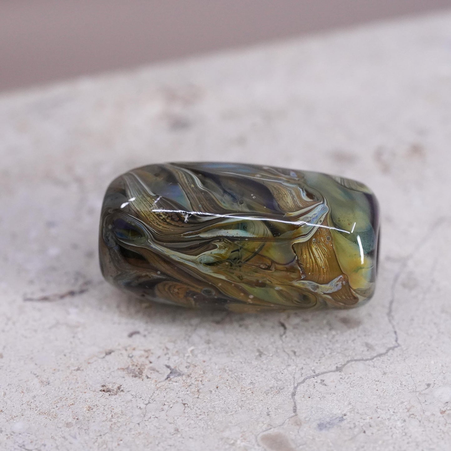 Vintage Murano artisan glass slide pendant