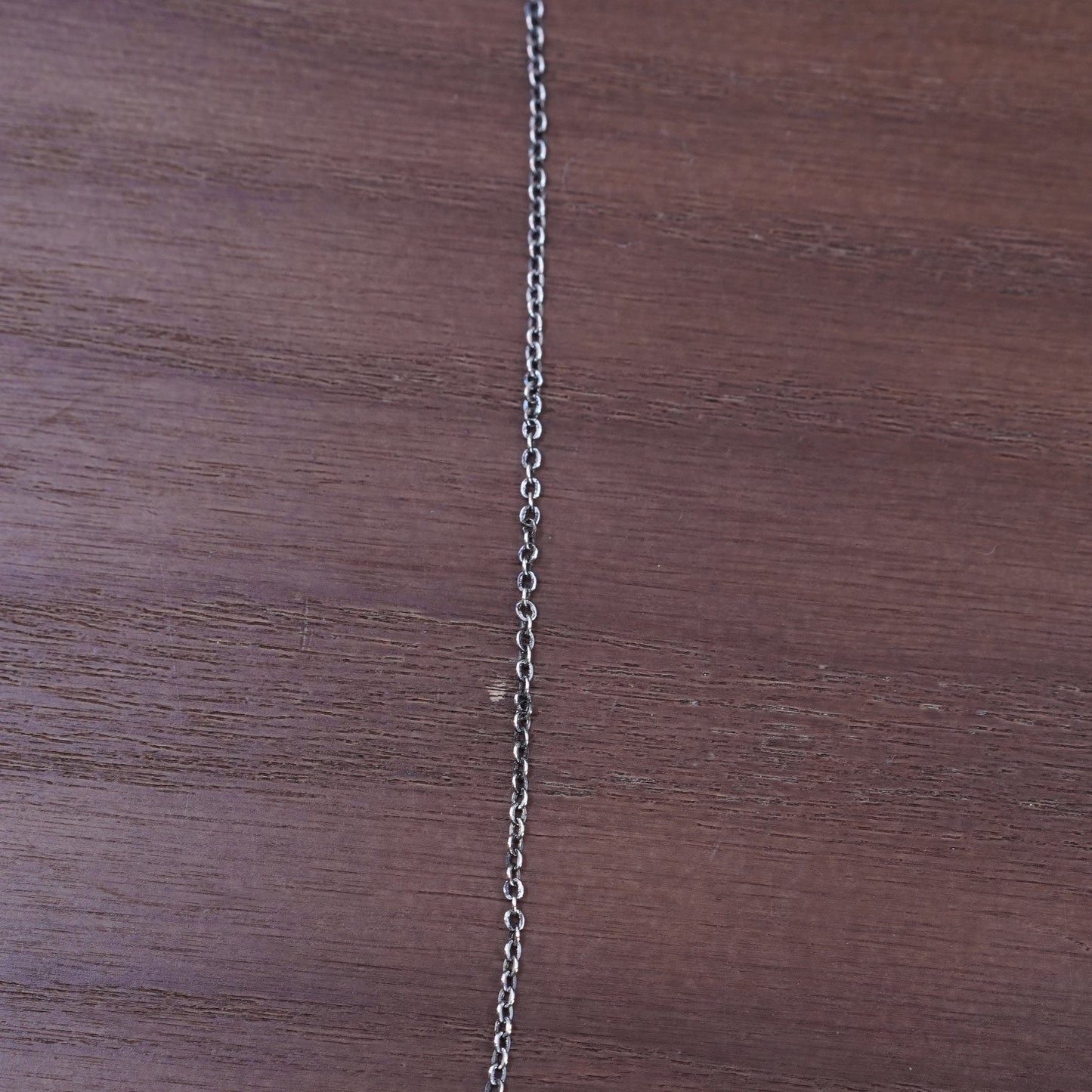 18”, 1mm, vintage Sterling silver necklace, 925 circle chain