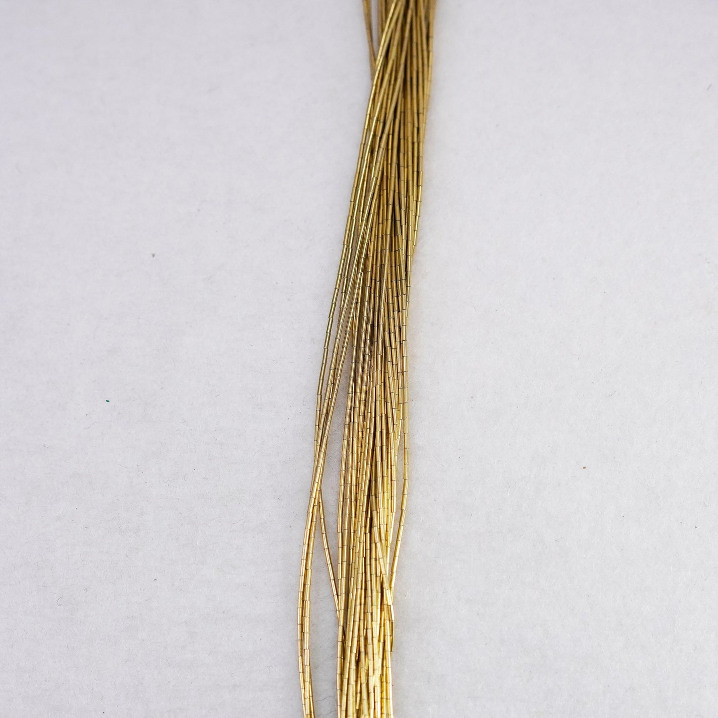 30”, vermeil gold liquid Sterling silver 30 strands necklace, Native American