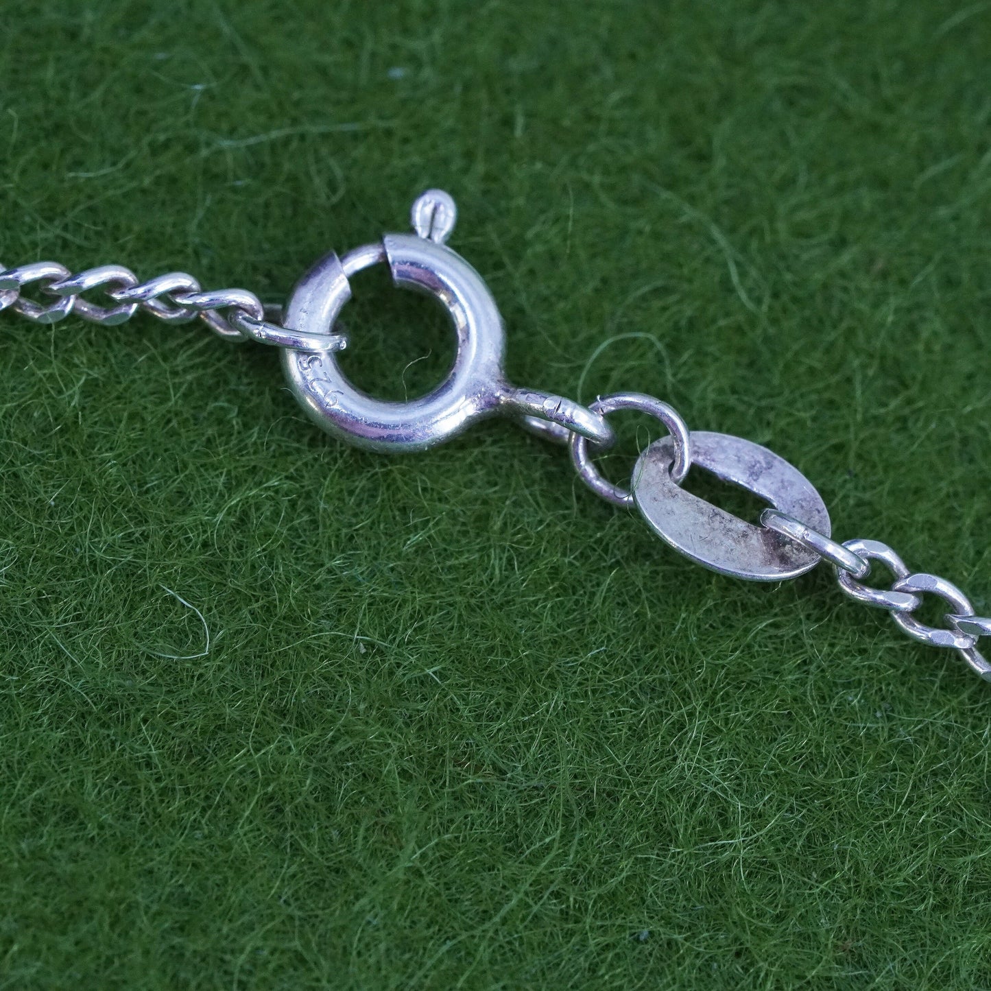 22” 2mm, italy sterling silver handmade necklace, 925 curb chain