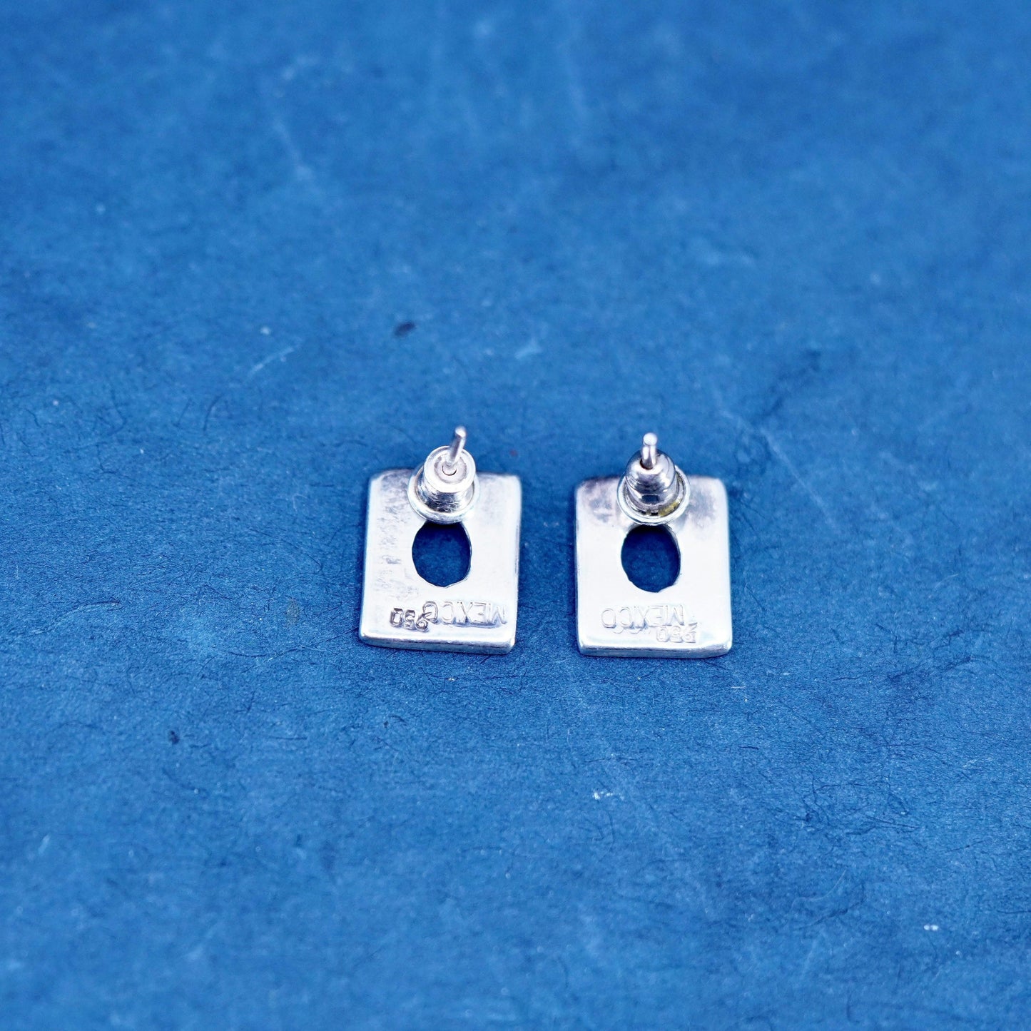 vintage Sterling 925 silver handmade studs earrings