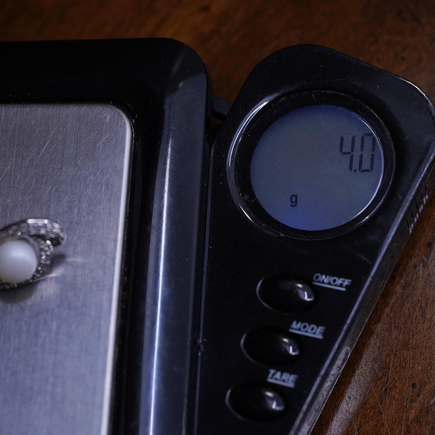 Vintage Sterling 925 silver handmade earrings with pearl topaz and diamonds