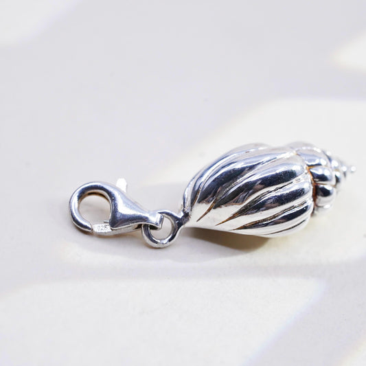 Vintage THOMAS SABO sterling silver handmade pendant, solid 925 shell charm