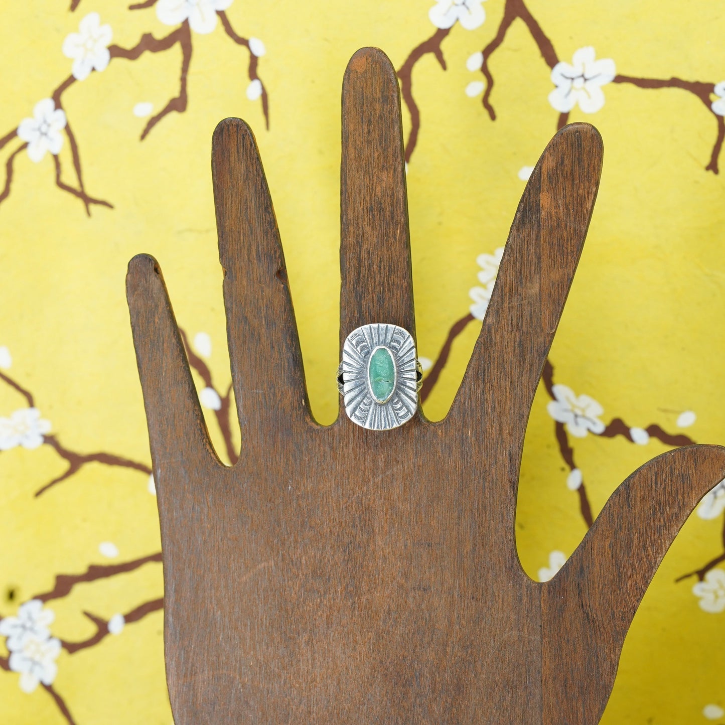 Size 5.75, Native American Sterling silver 925 ring, navajo jewelry, turquoise