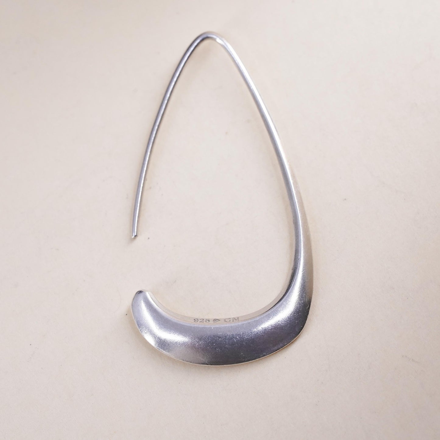 Silpada Silhouette Sterling 925 Silver Tapered Wire Open Drop single 1 earring