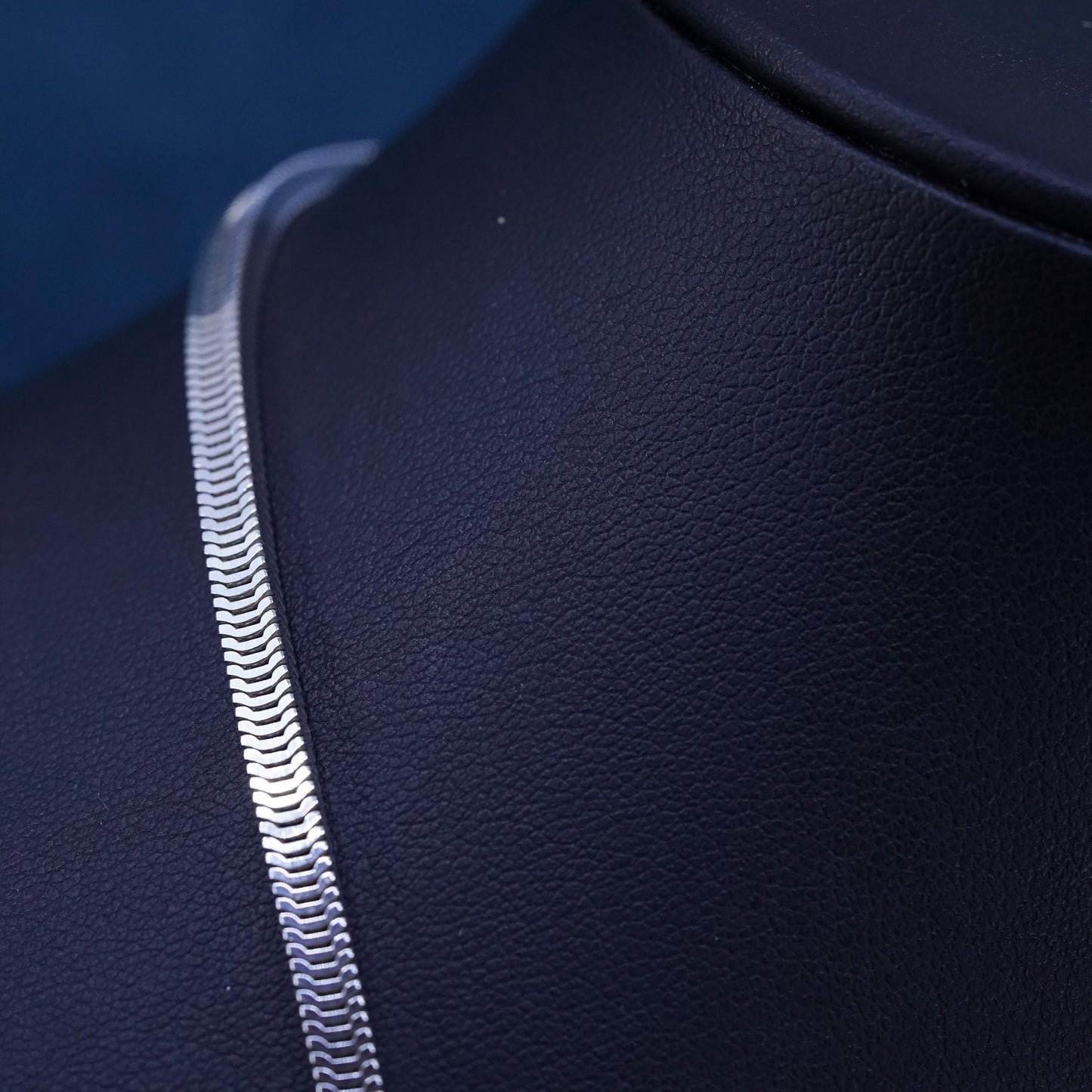 20” 3mm, vintage Prochain Sterling silver necklace, bold 925 Square snake chain