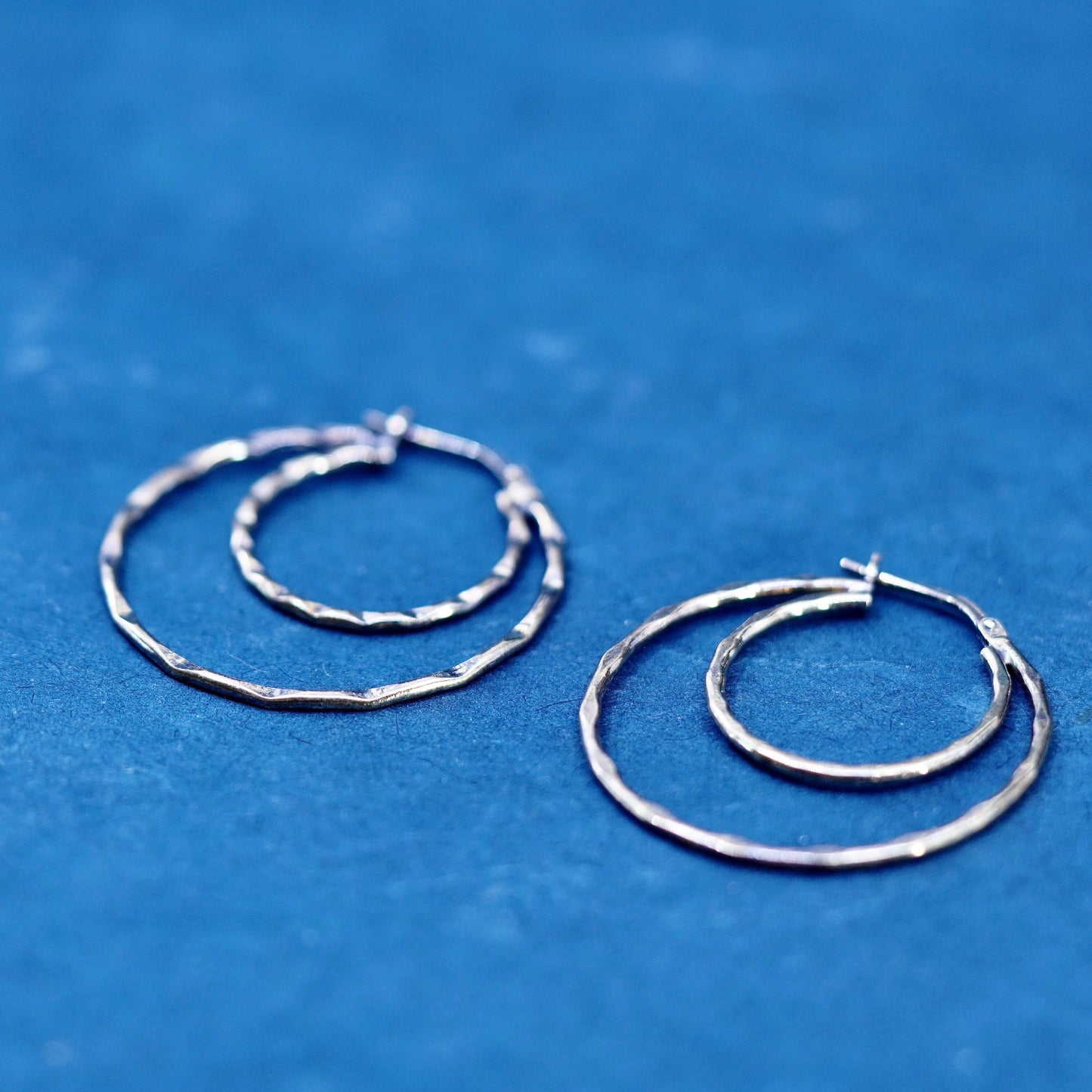 1.25”, Jordan vermeil gold filled Sterling 925 silver hoop earrings, huggie