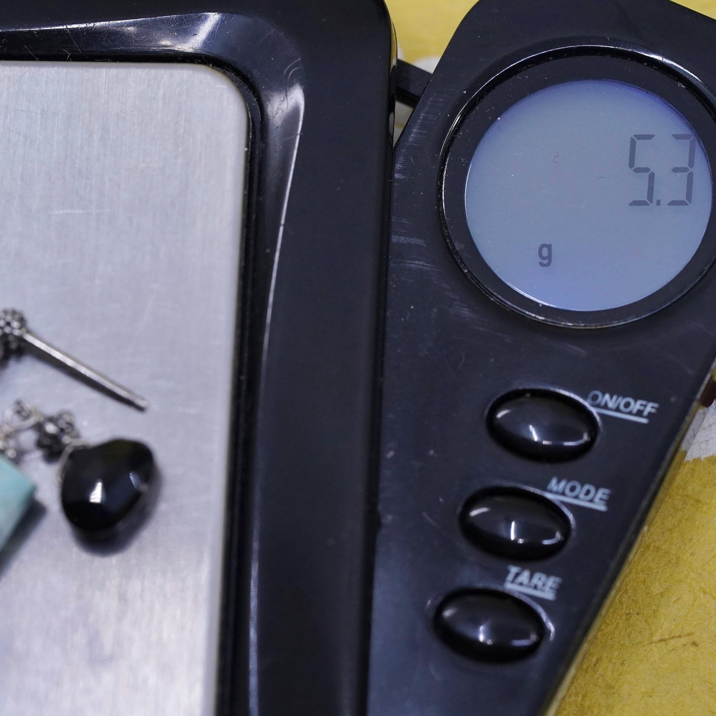 Southwestern Sterling 925 silver handmade earrings with turquoise and onyx