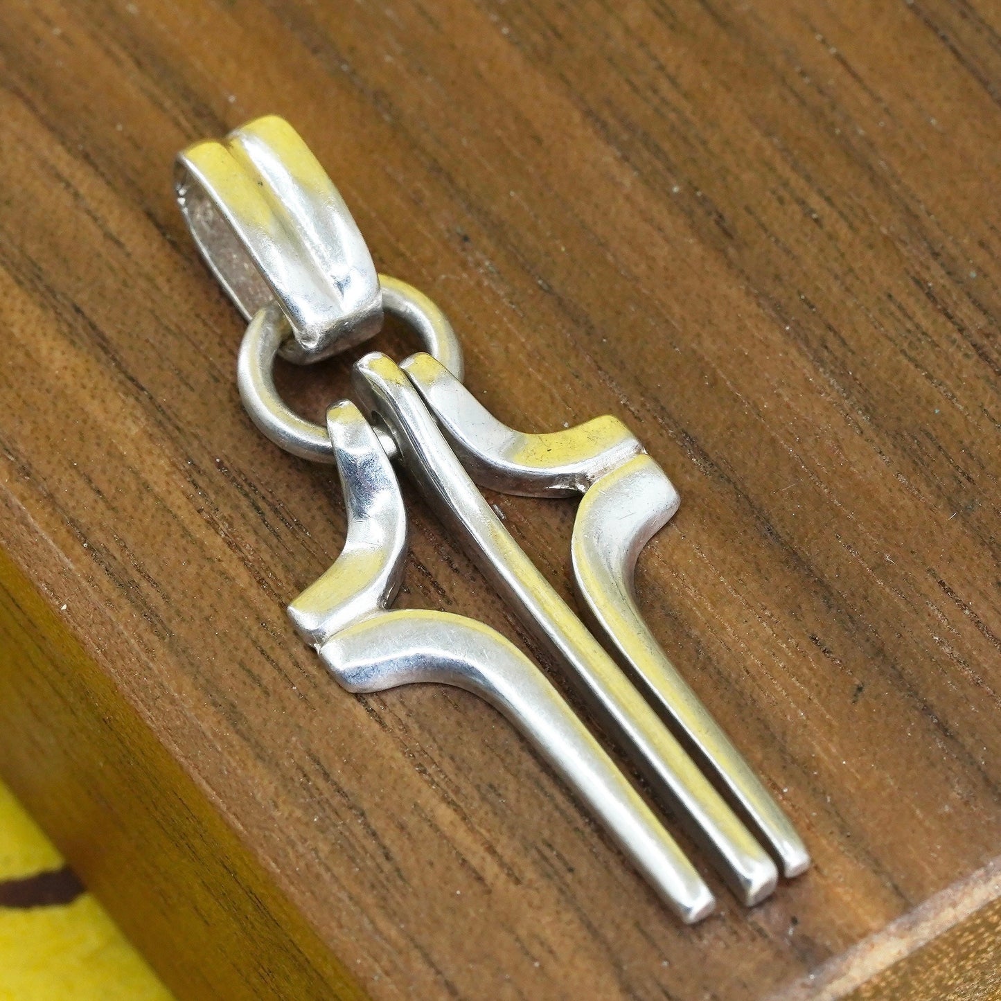 Vintage Mexico Sterling silver handmade pendant, 925 cross