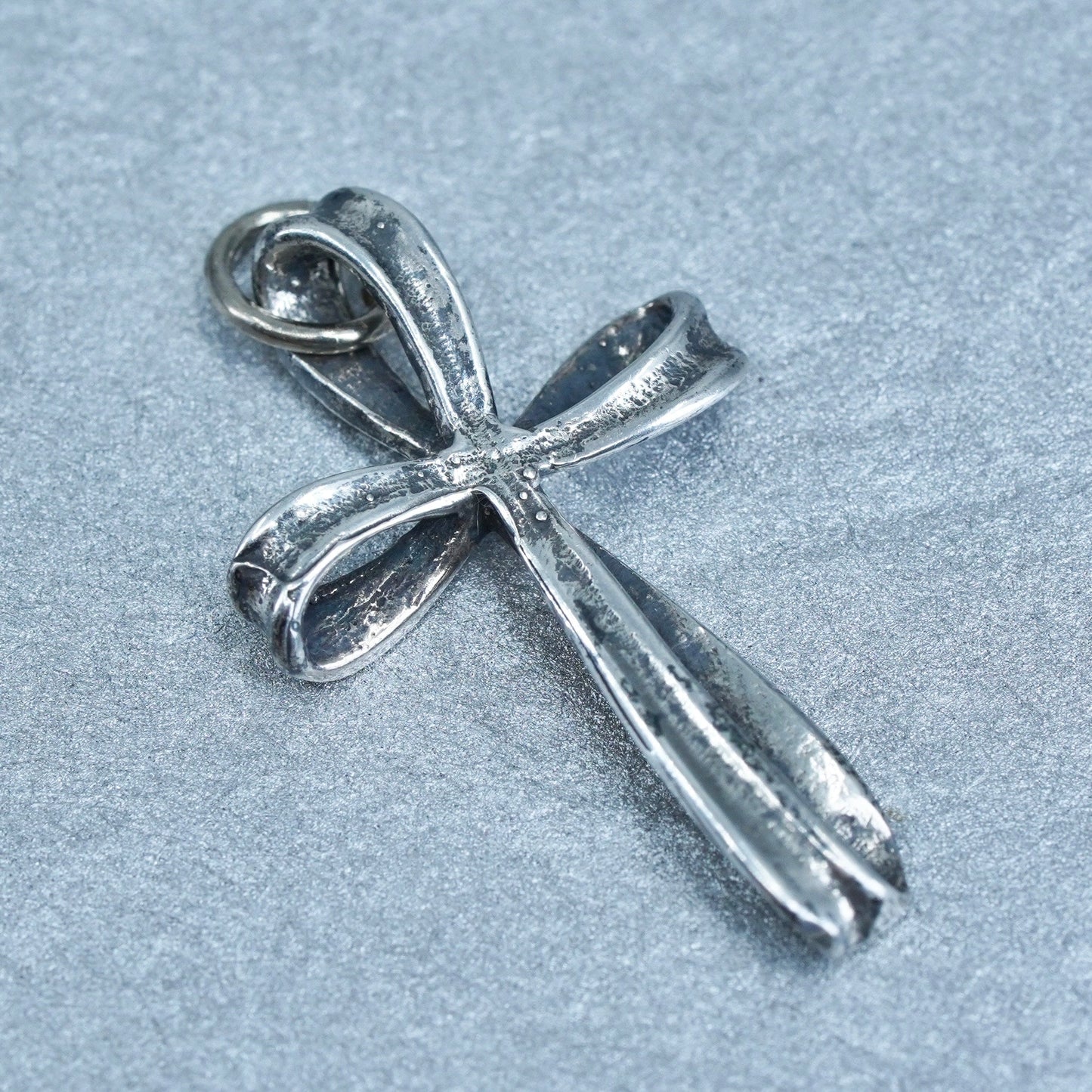 vintage sterling 925 silver handmade cross pendant