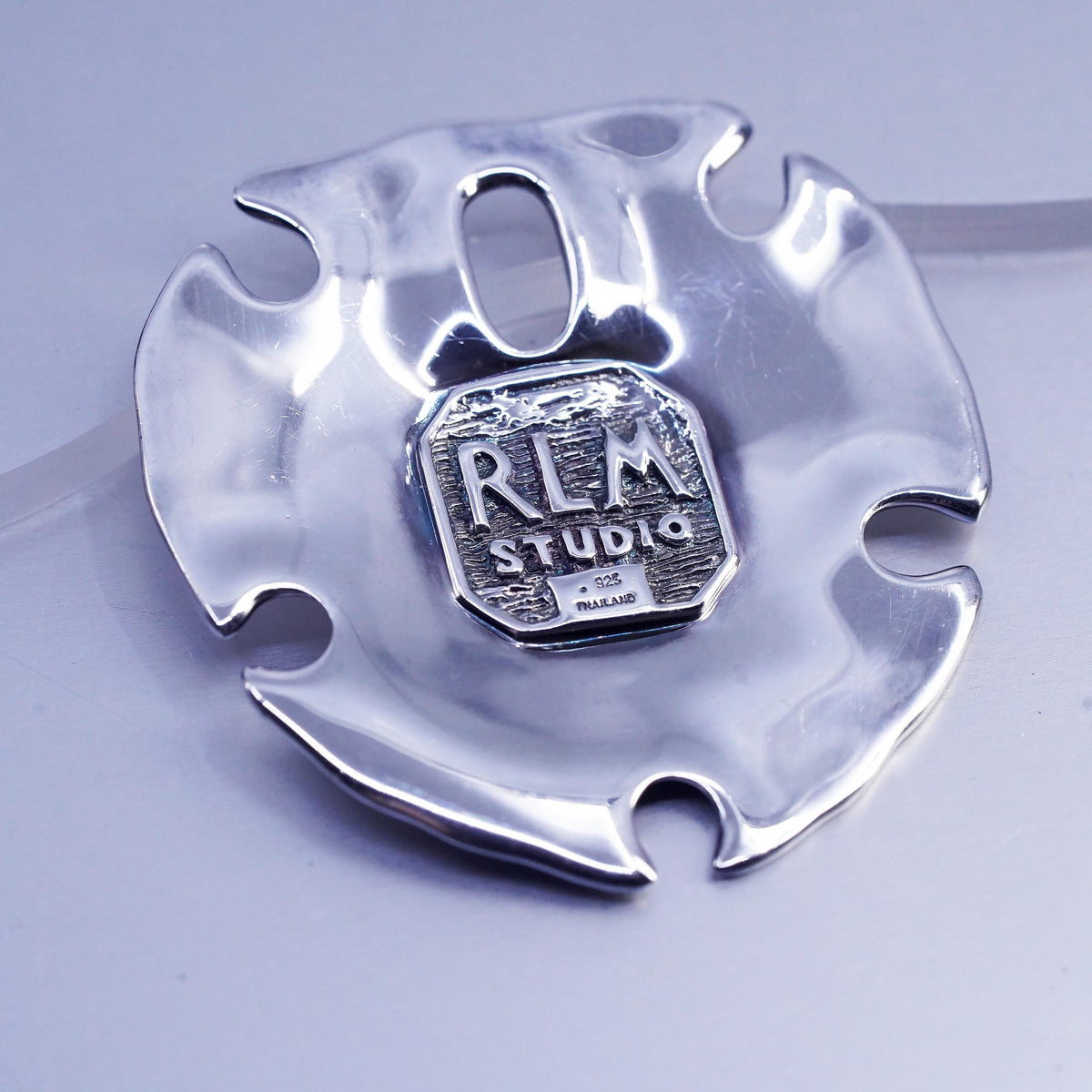 Robert Lee Morris RLM Studio Sterling Silver Sand Dollar Pendant, 925 Sea Shell