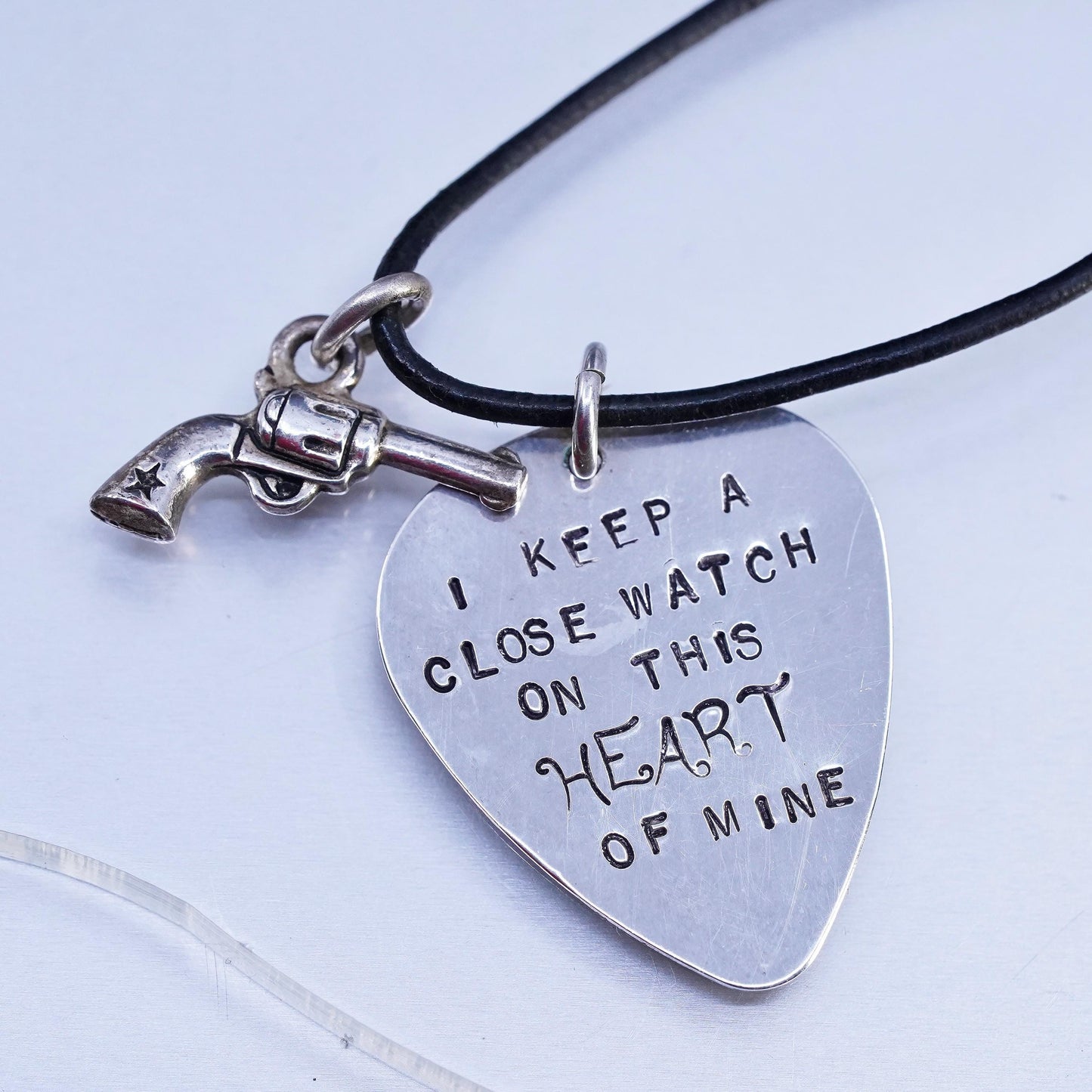 18", sterling silver necklace, 925 heat tag pendant this heart of mine