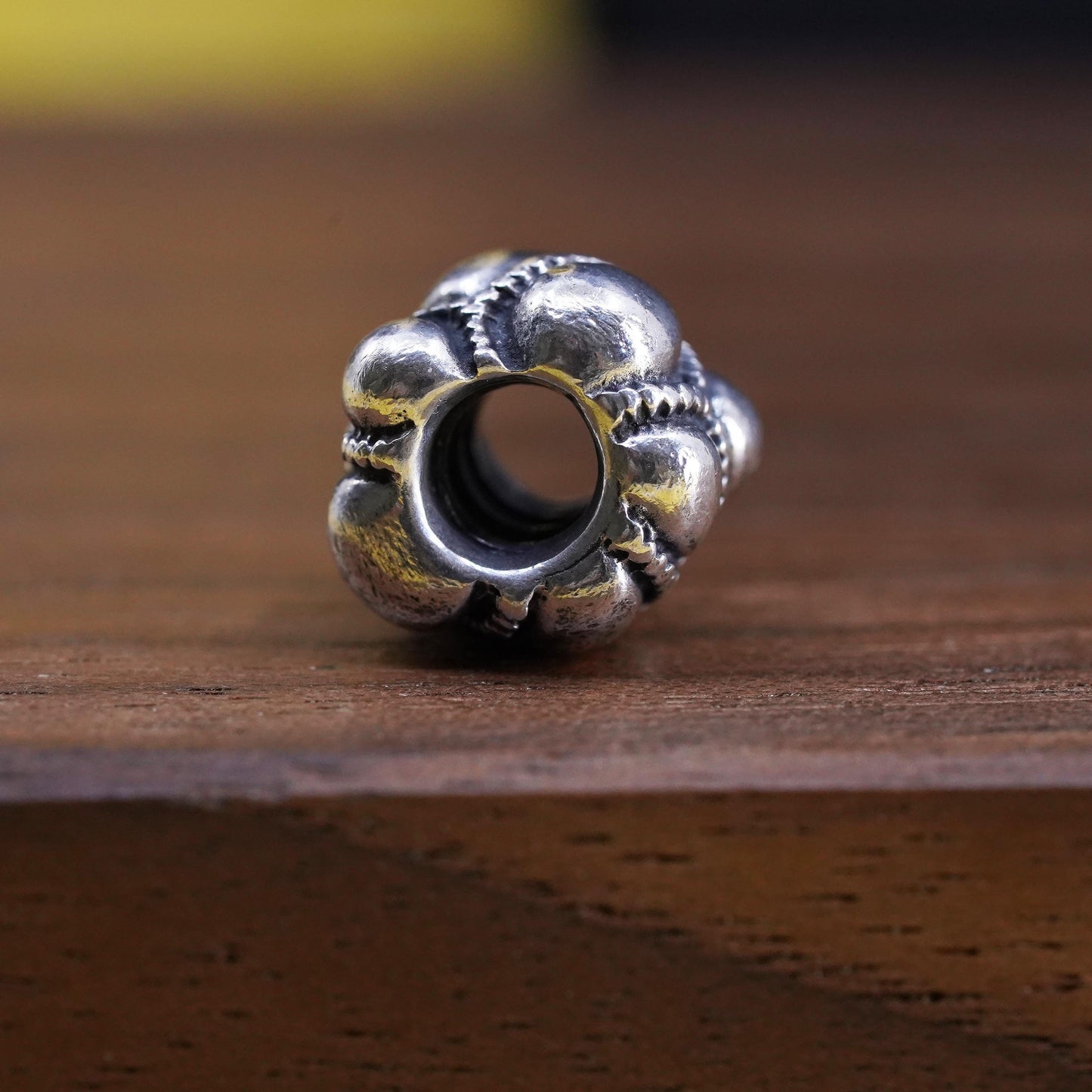 Vintage ALE Sterling 925 silver handmade charm pendant with peridot